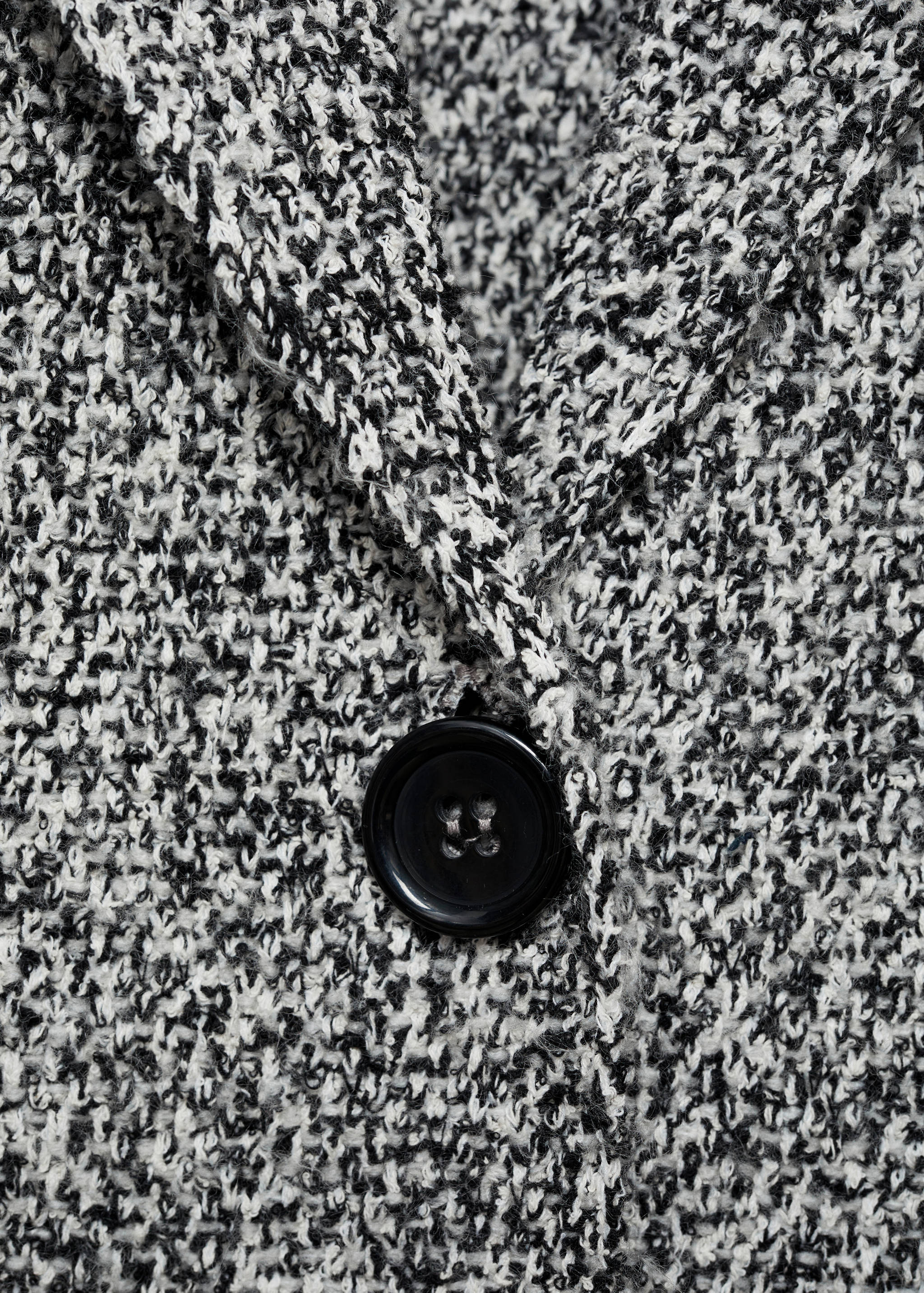 Mottled knitted cotton coat - Details of the article 0