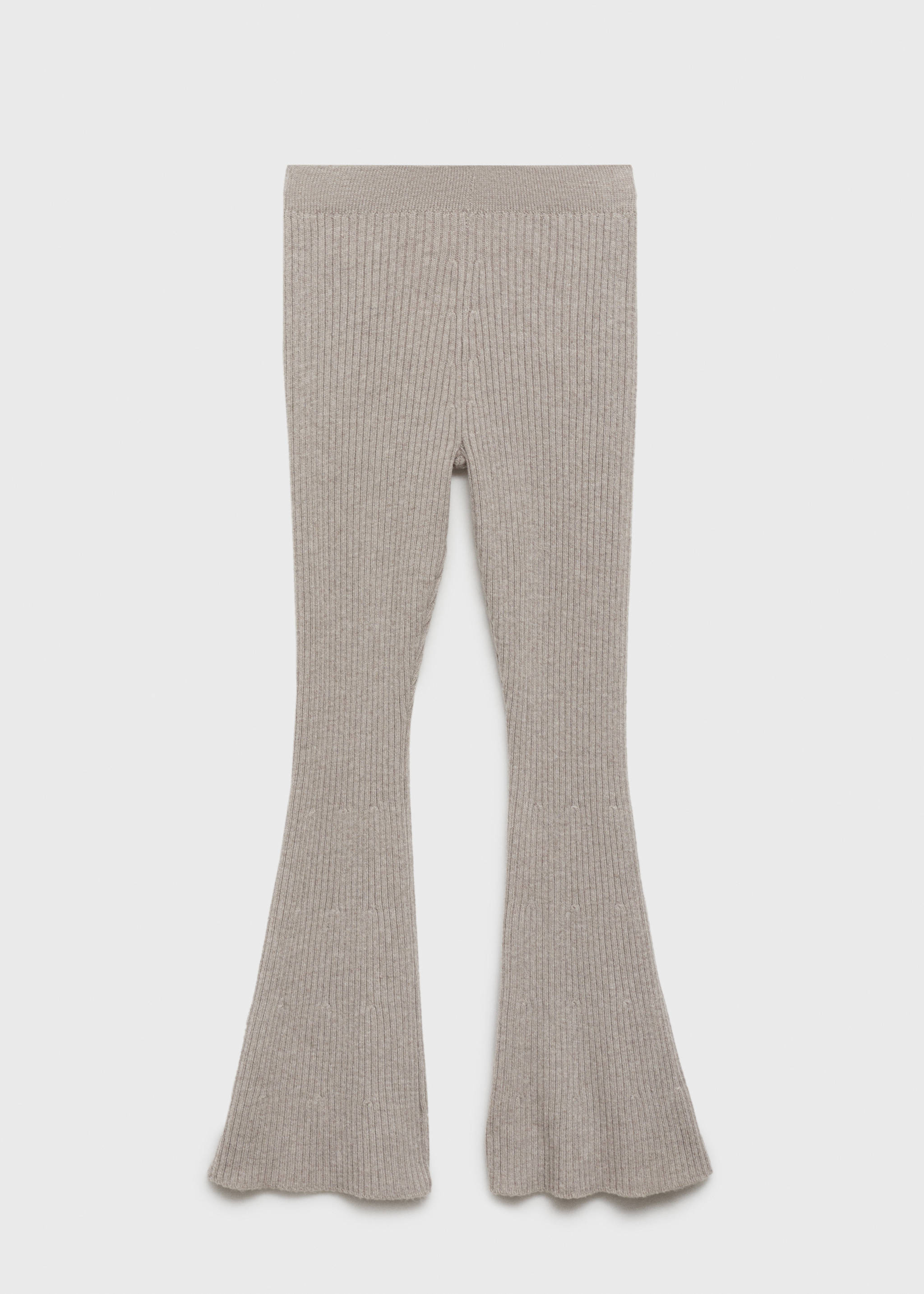 Pantalon évasé maille côtelée - Article sans modèle