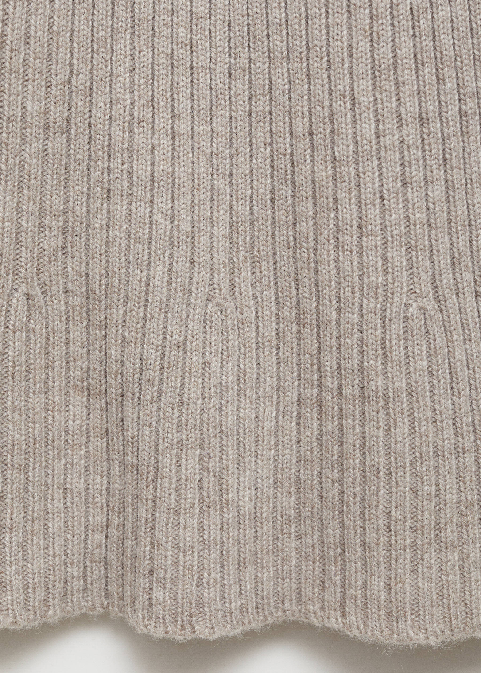 Pantalon évasé maille côtelée - Détail de l'article 0