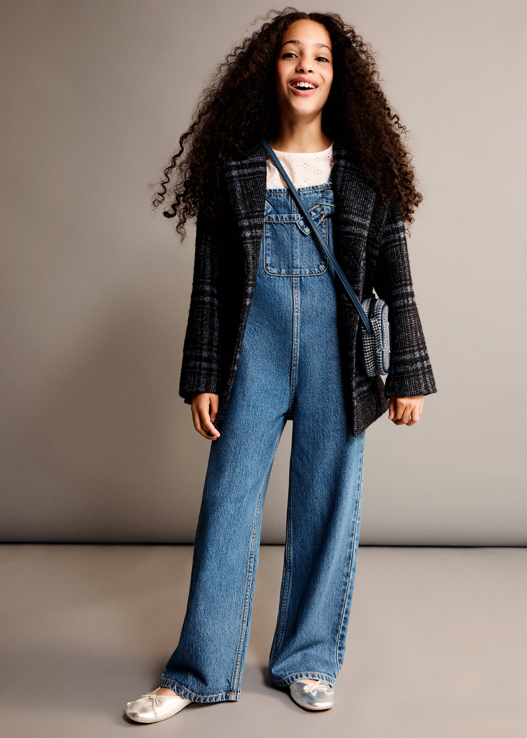 Salopette lunga denim - Piano generale