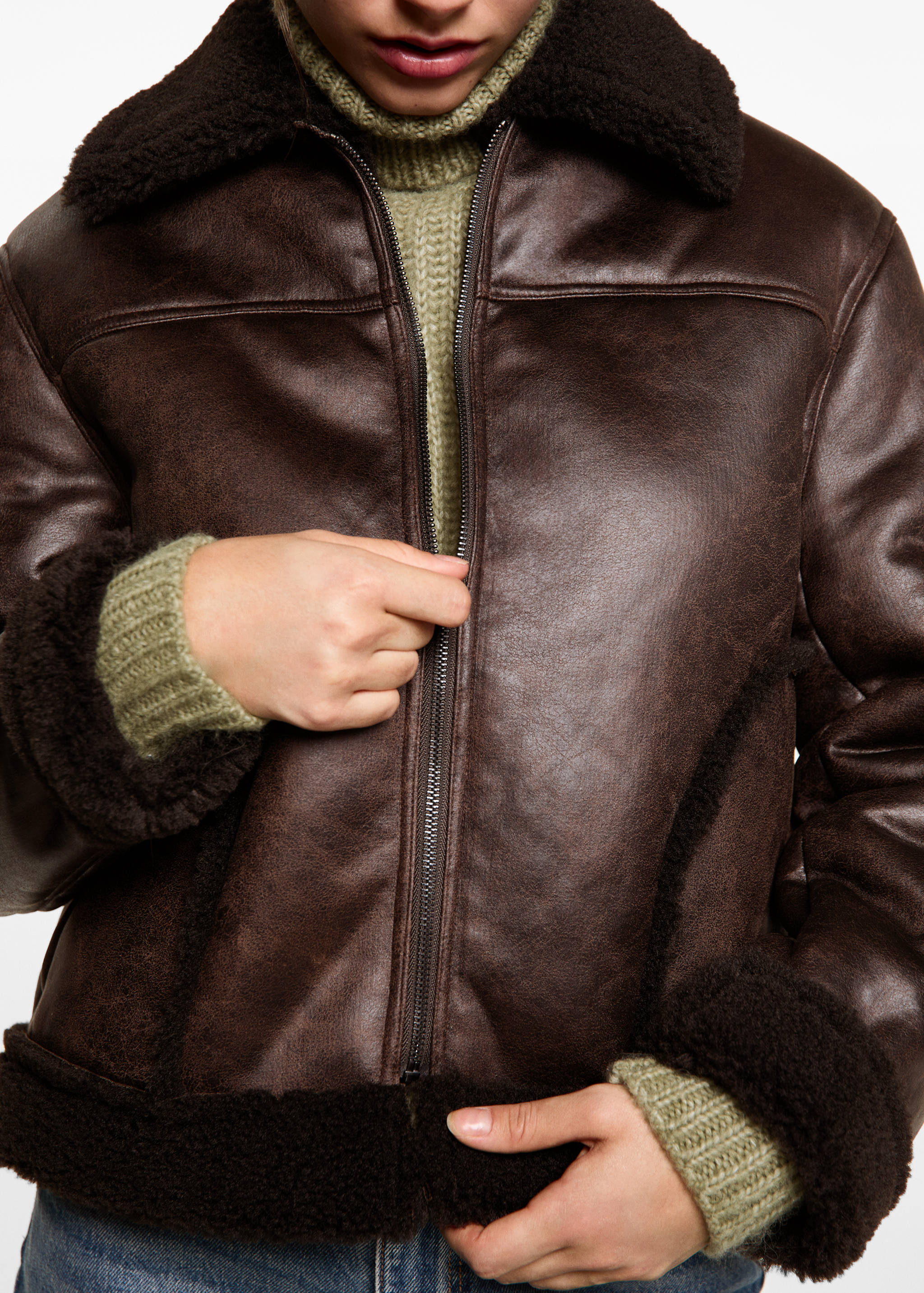 Jacke mit Schafsfell-Effekt - Detail des Artikels 6