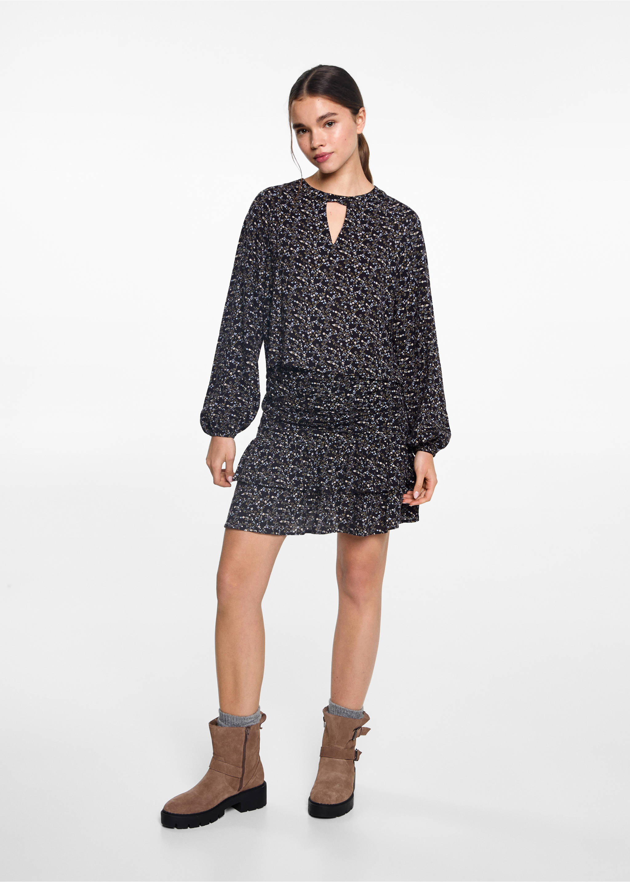 Faldilla flors volants - Detall de l'article 2, Verd fosc. Ref: 77097671-00.