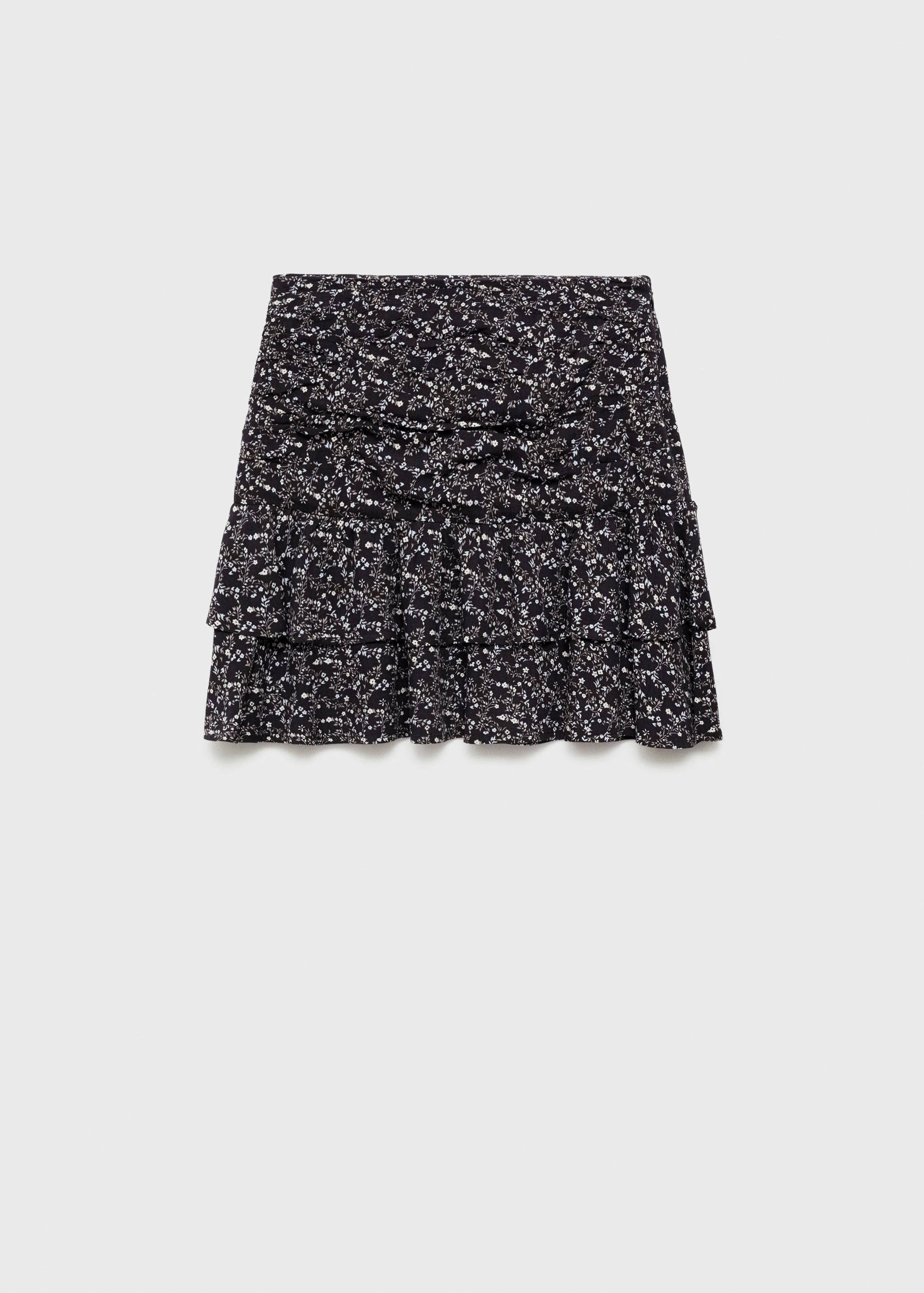 Ruffle flower print skirt - Article without model