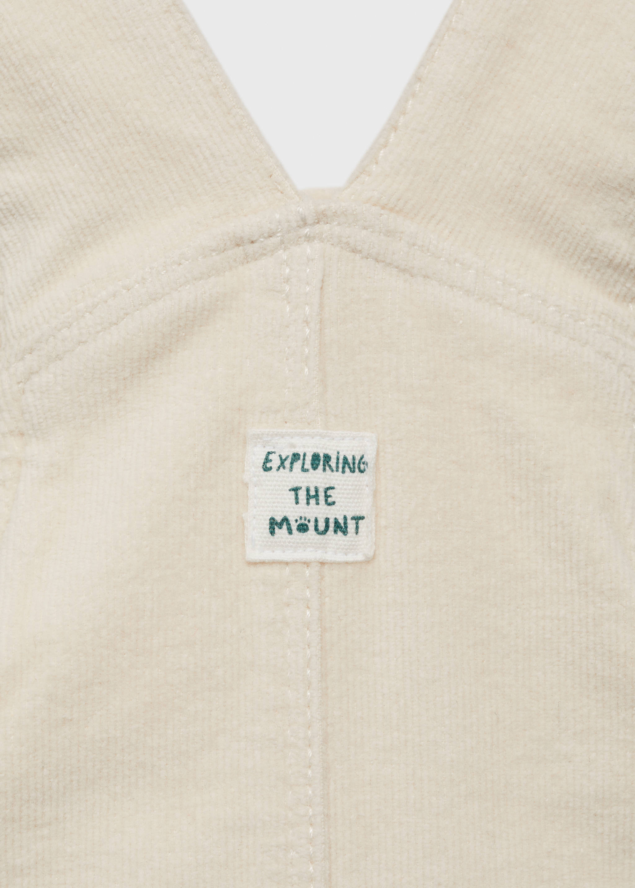 Long corduroy dungarees - Details of the article 0