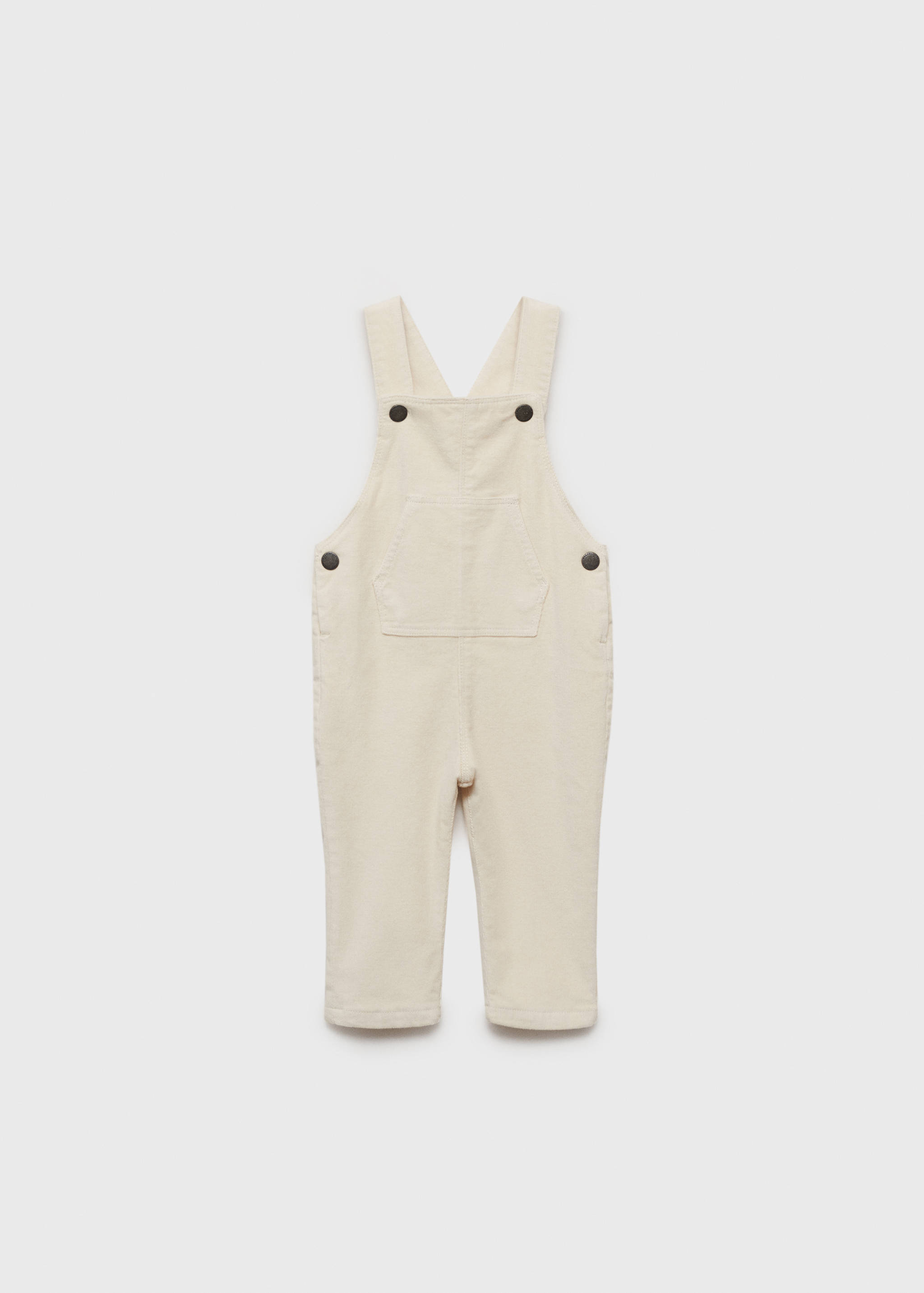 Long corduroy dungarees - Article without model