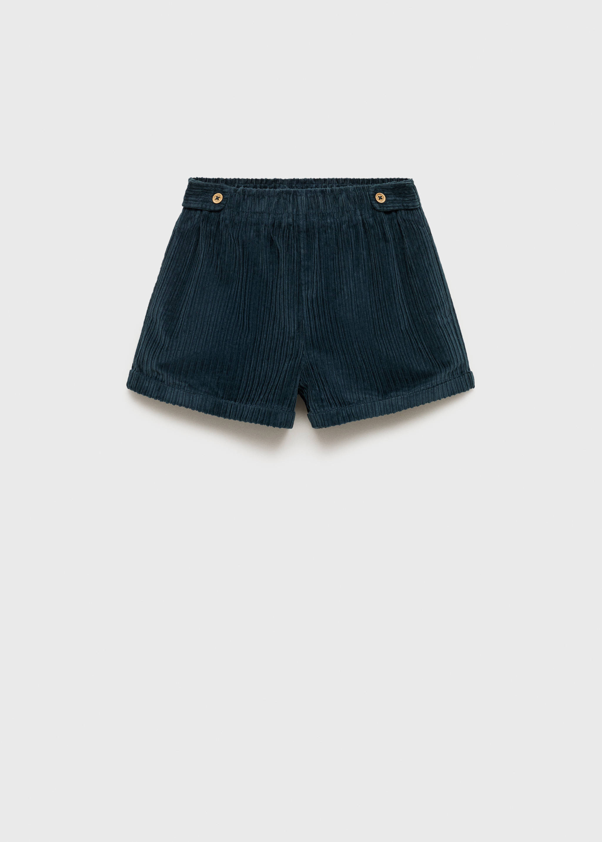 Short micro-velluto a coste bottoni - Articolo senza modello