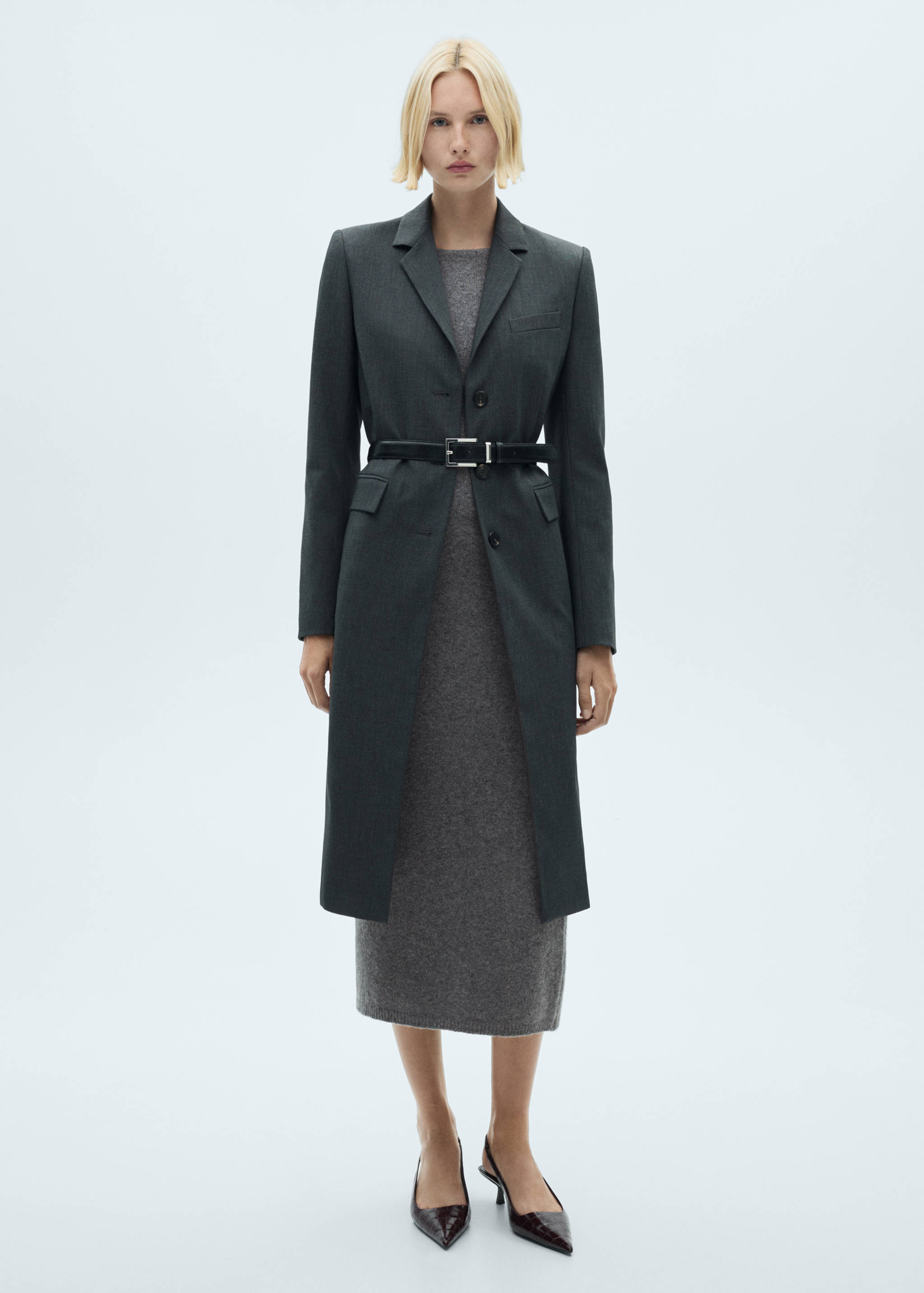 Knit midi dress - General plane