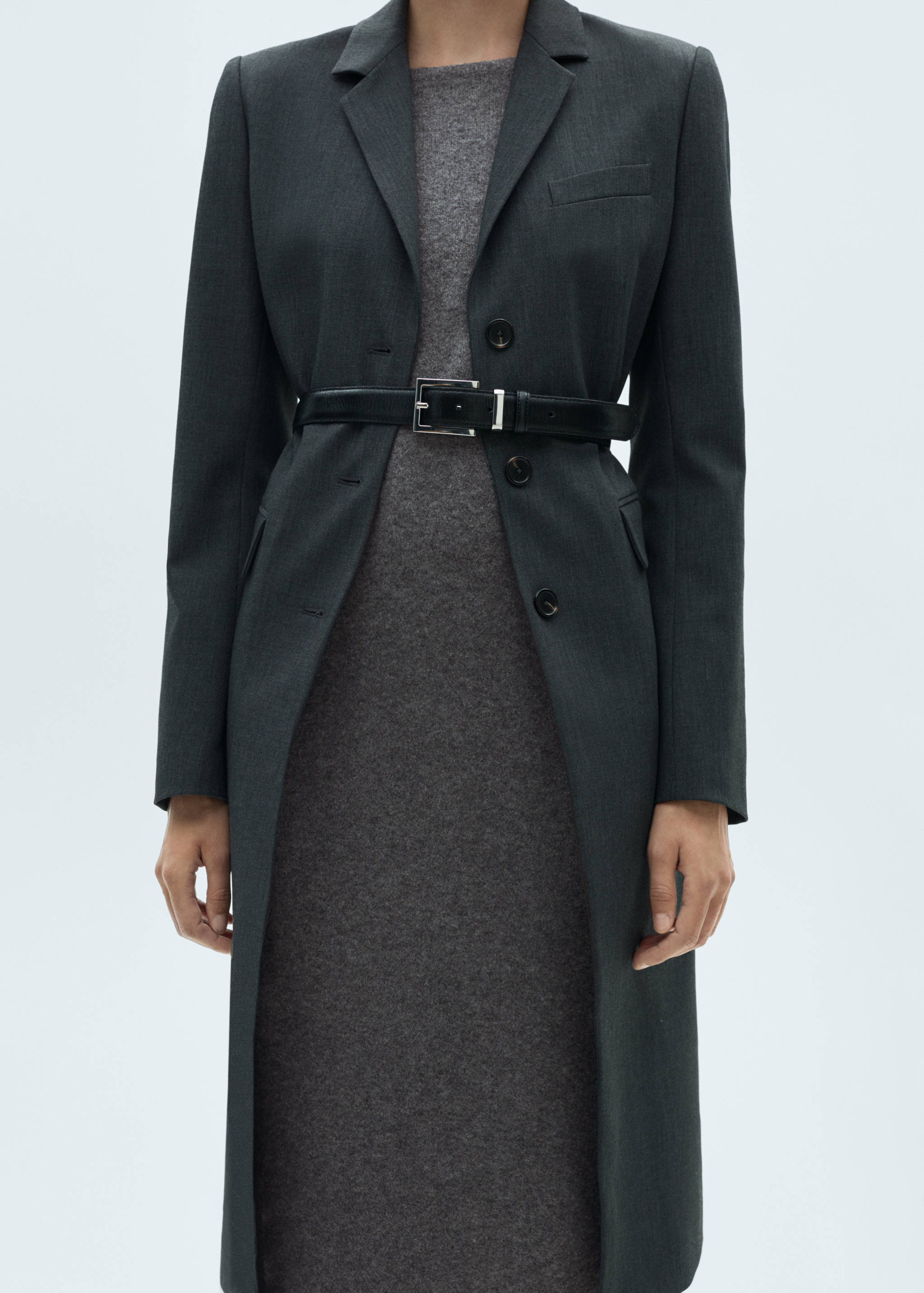 Knit midi dress - Medium plane