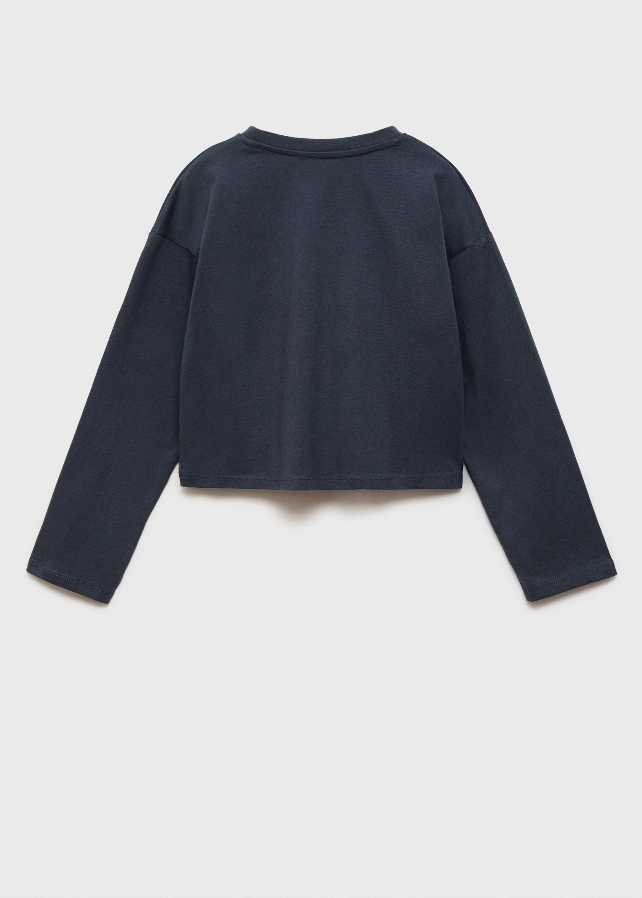 Snoopy long-sleeved t-shirt - Reverse of the article, Dark Navy. Ref: 77097681-00.