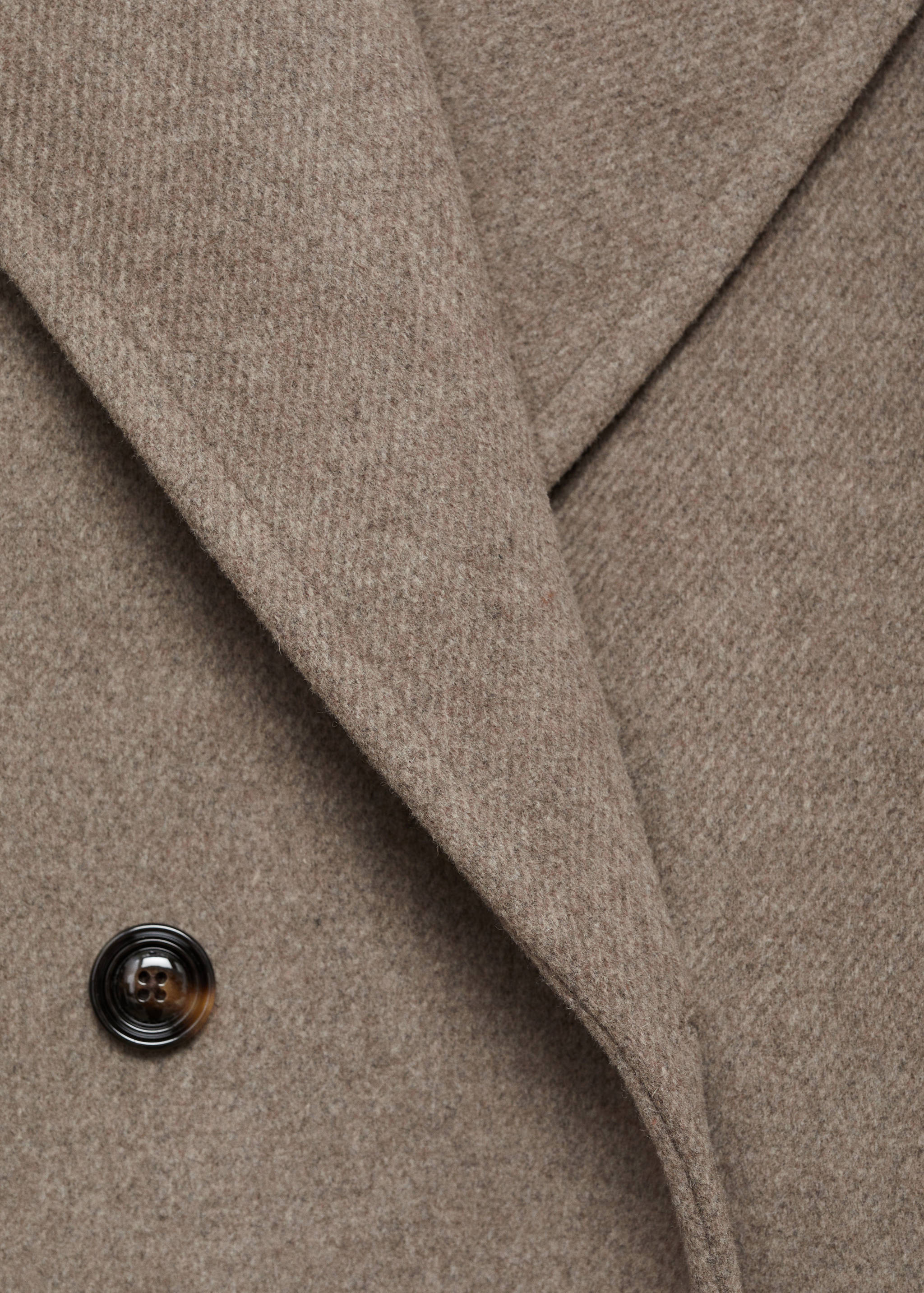 Wool coat with lapels - Details of the article 0