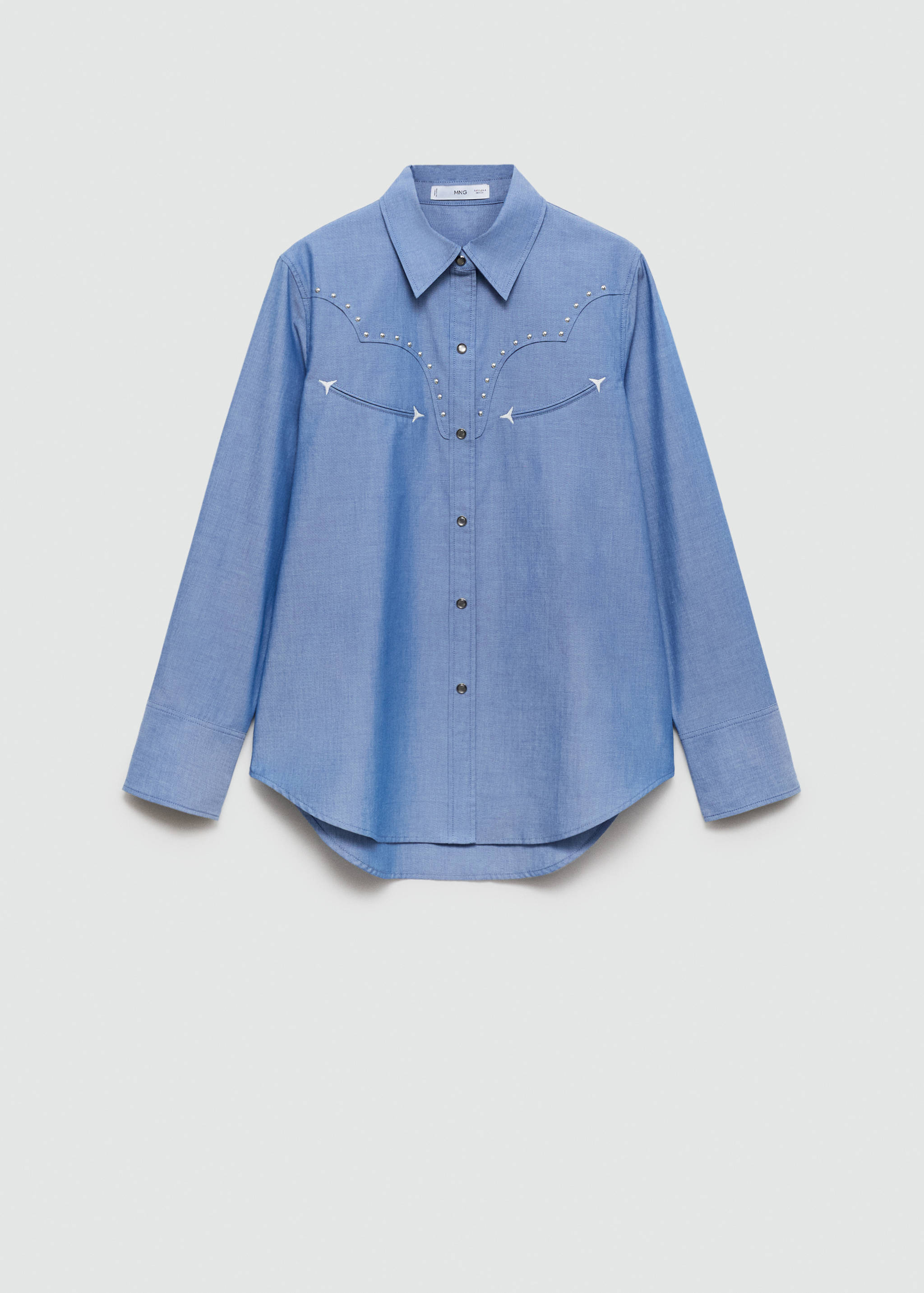 Camisa algodón detalle tachuelas - Artículo sin modelo
