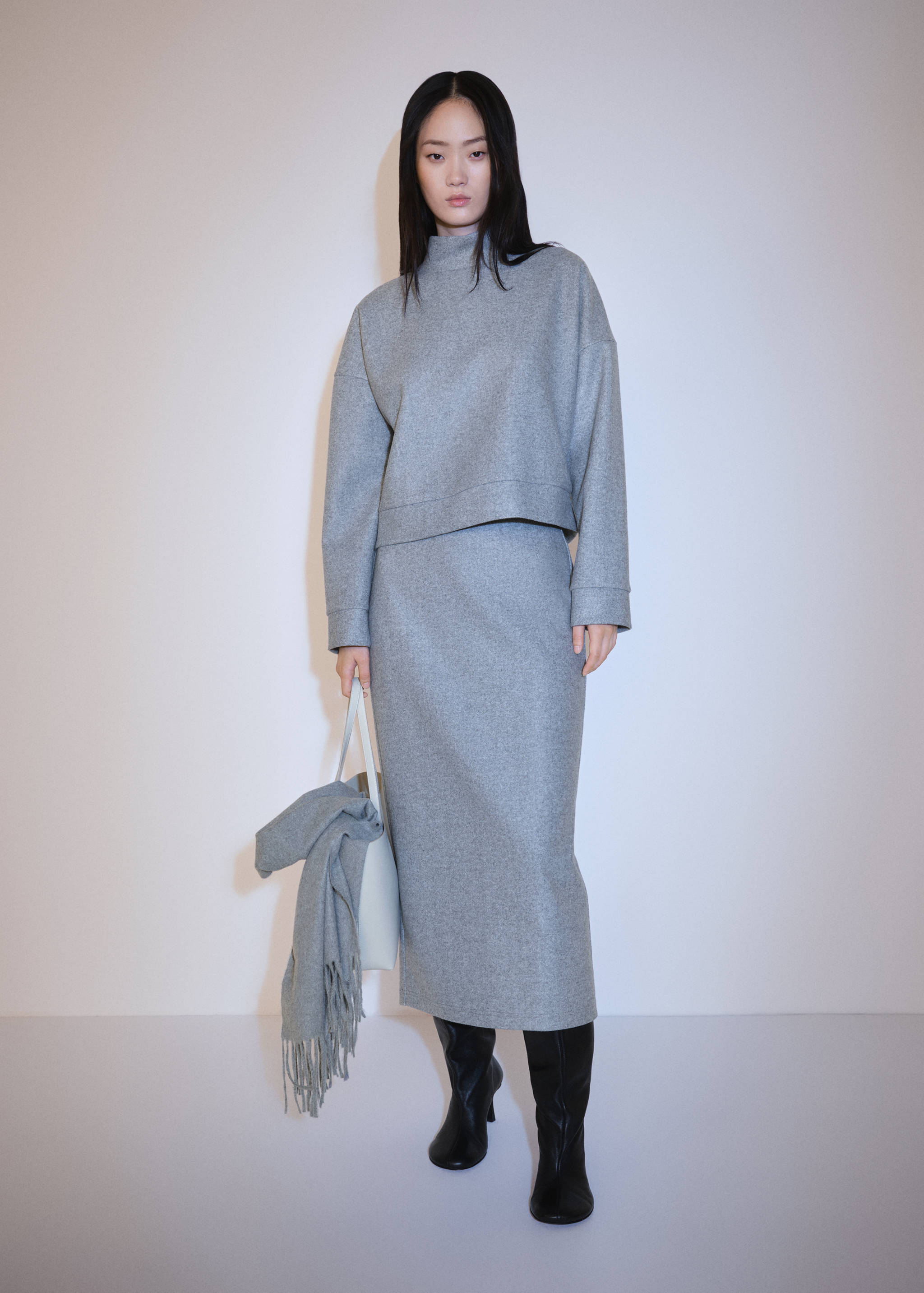 Midikjol filttextur - Allmän bild