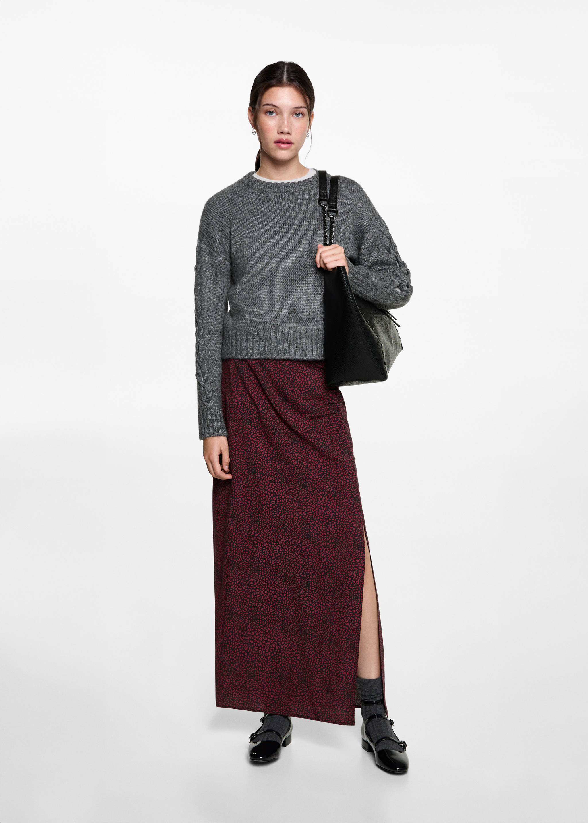 Midi-Rock mit Leo-Dessin - Allgemeine Ansicht