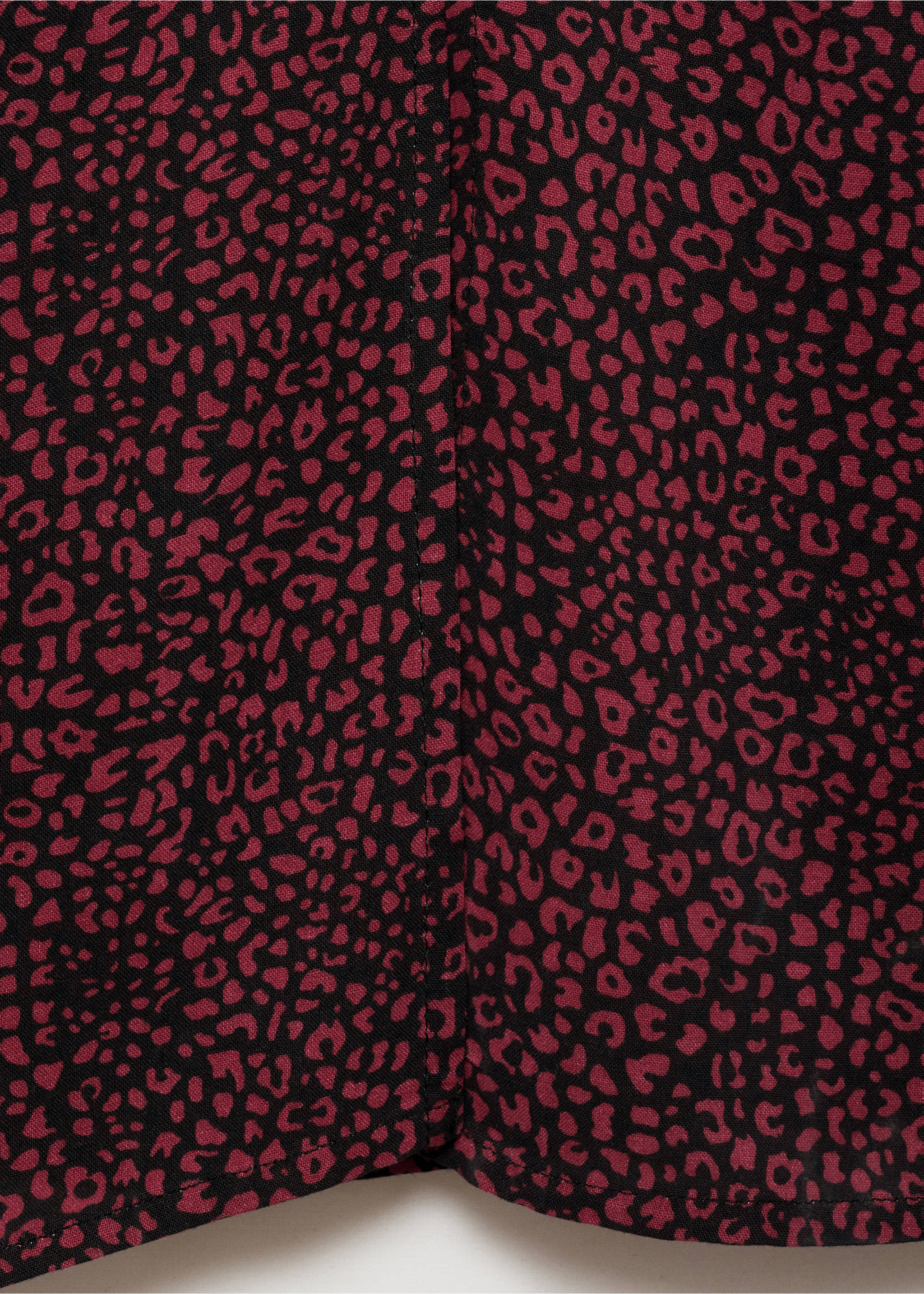 Midi-Rock mit Leo-Dessin - Detail des Artikels 0, Rot. Ref: 77097687-00.