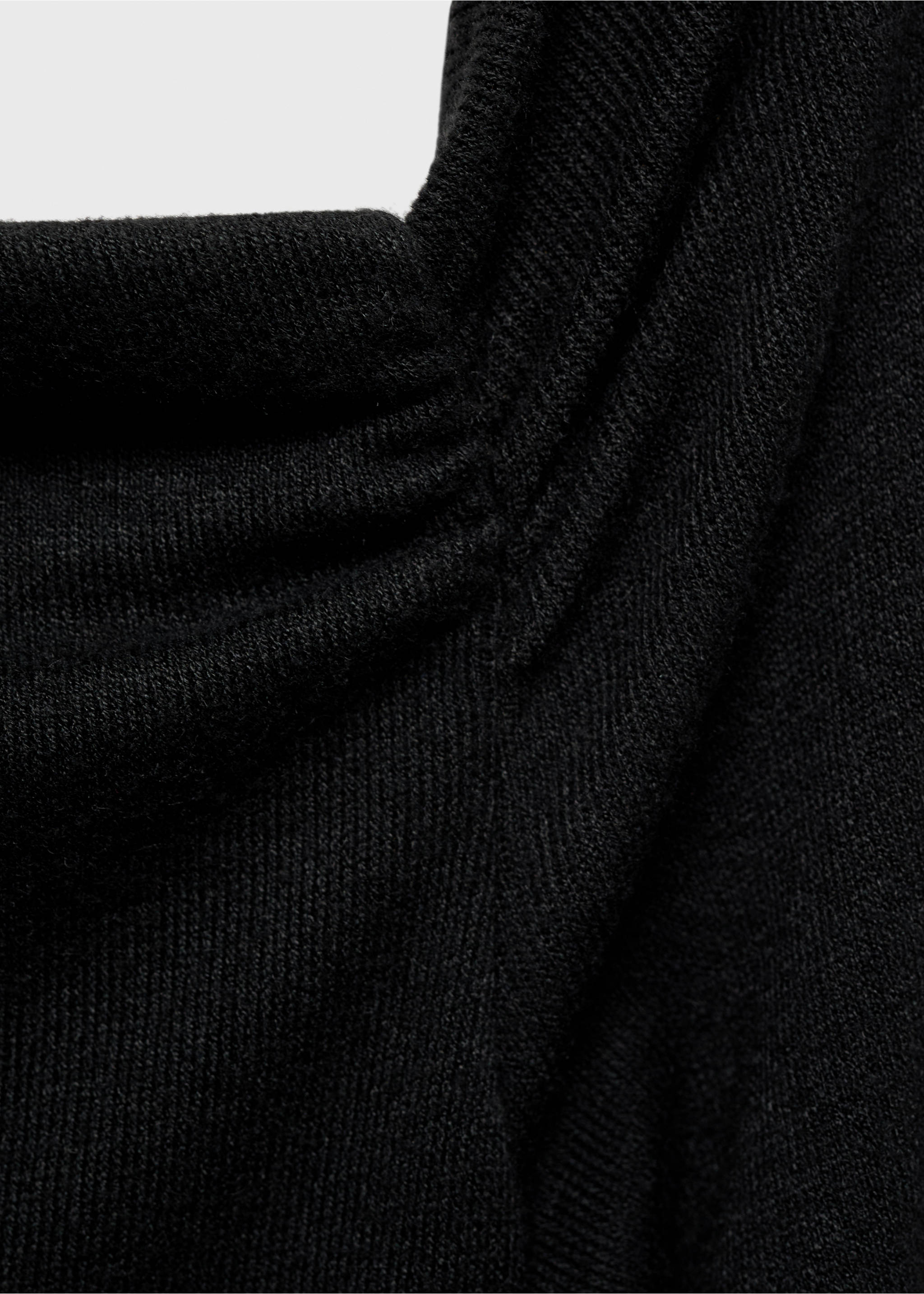 Asymmetrical combined dress - Details of the article 0, Black. Ref: 77097688-00.