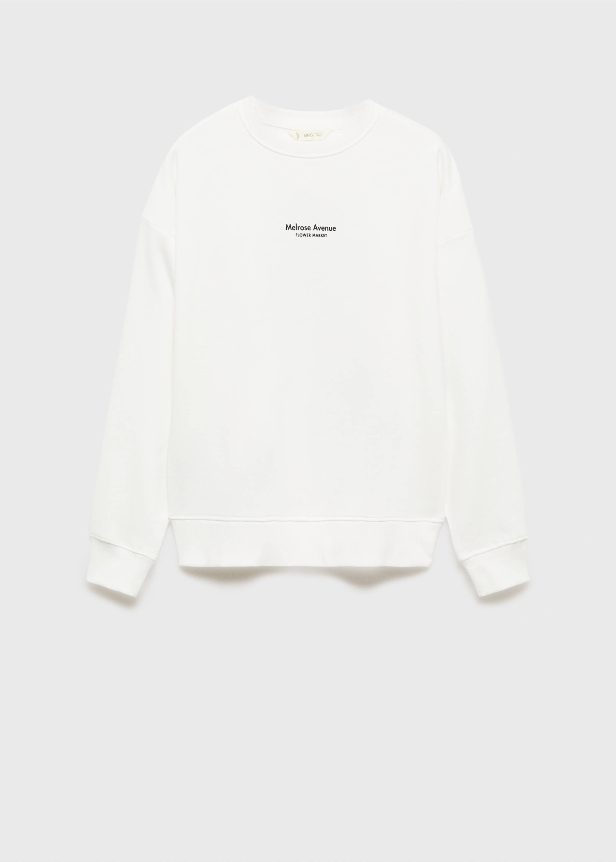 Printed cotton sweatshirt - Article without model, Off White. Ref: 77097692-00.