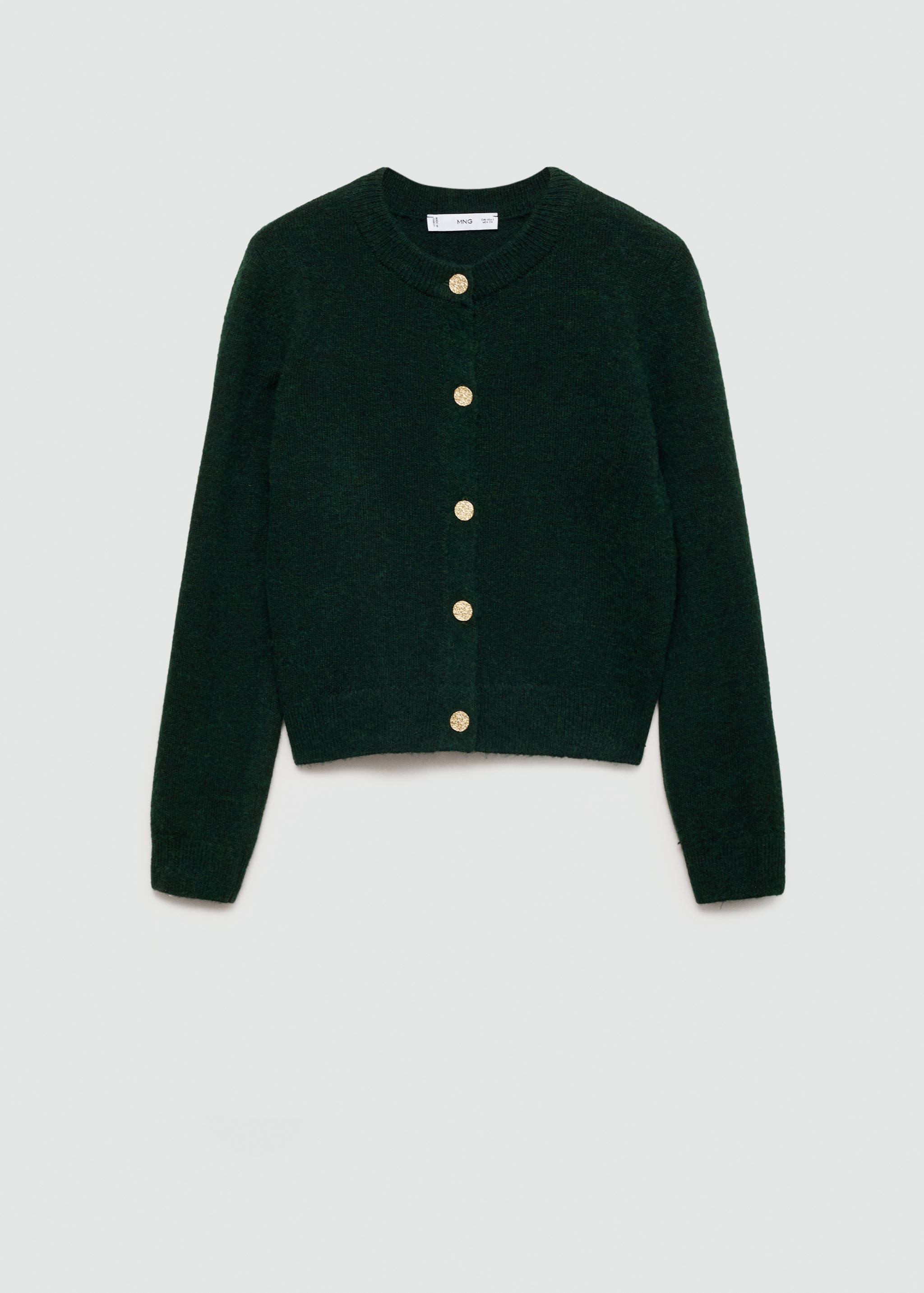 Knitted cardigan with jewel button - Article without model