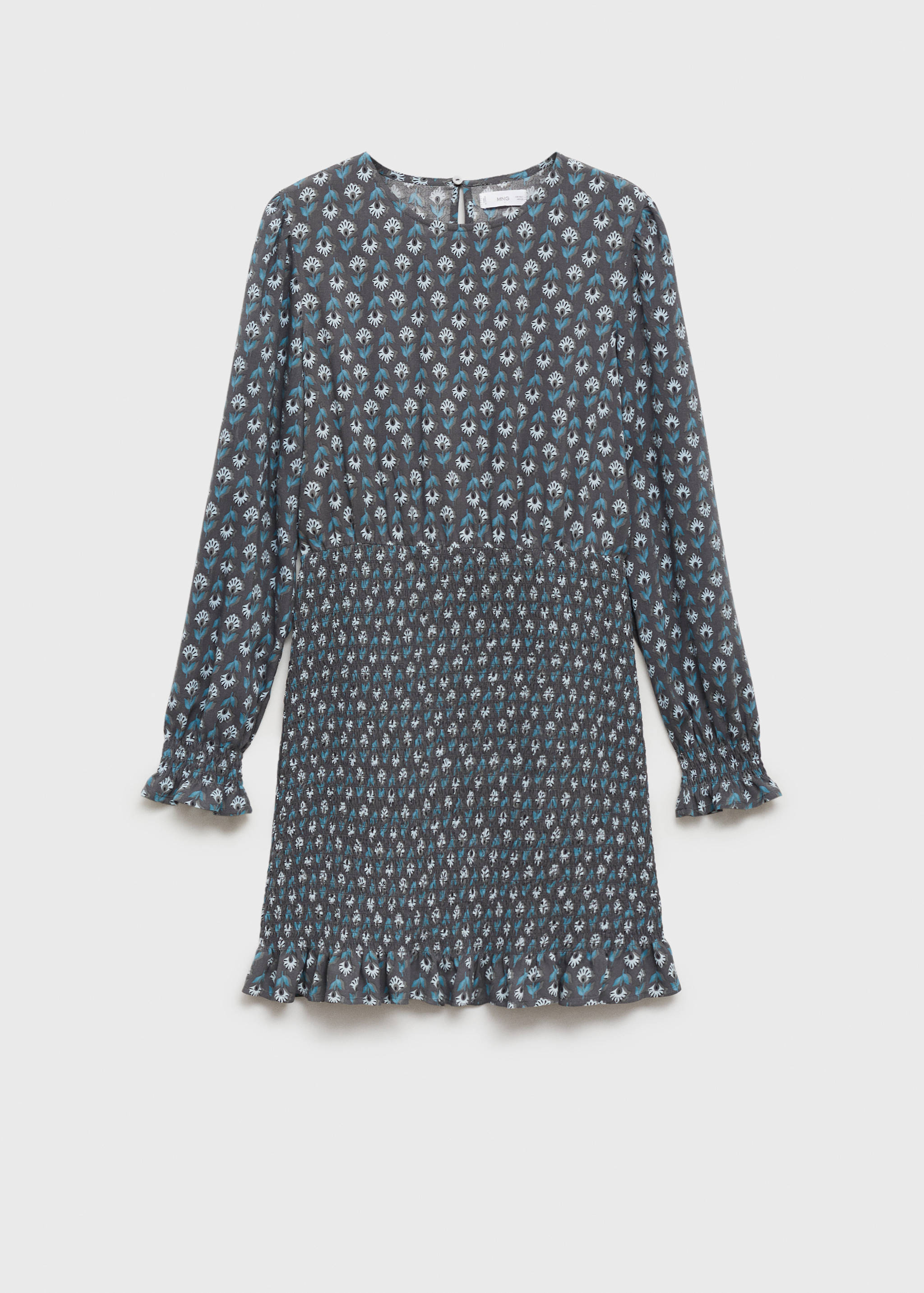 Printed dress with ruffled detail - Article without model