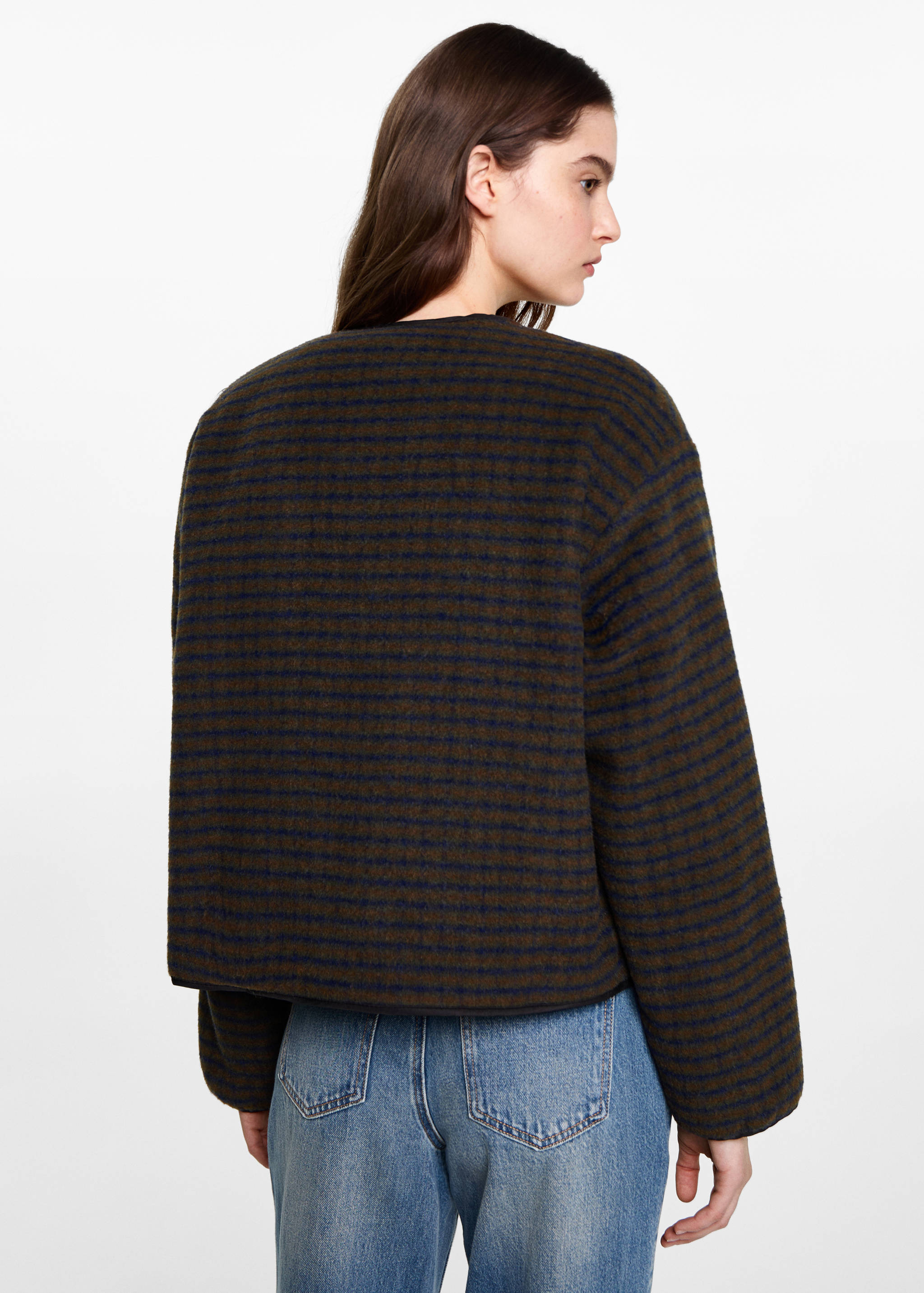 Checked texture jacket - Reverse of the article