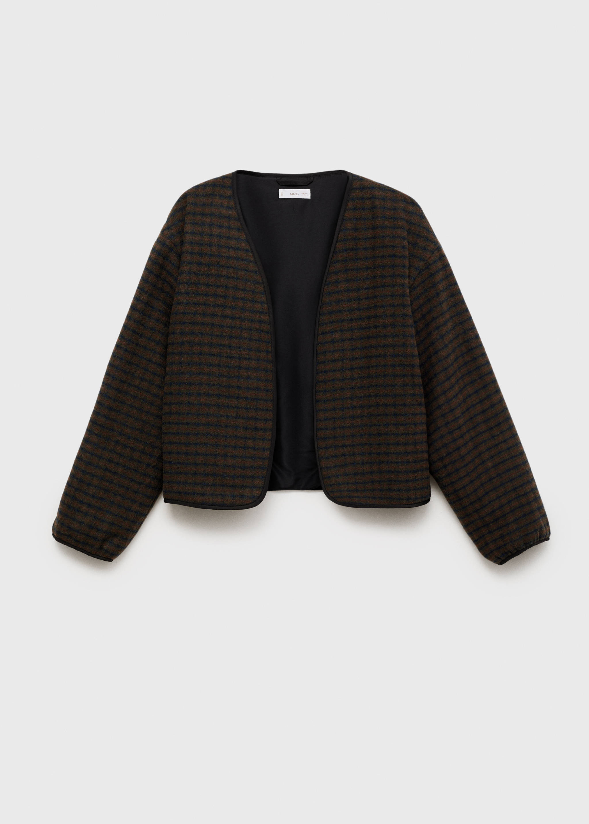 Chaqueta textura cuadros - Artículo sin modelo