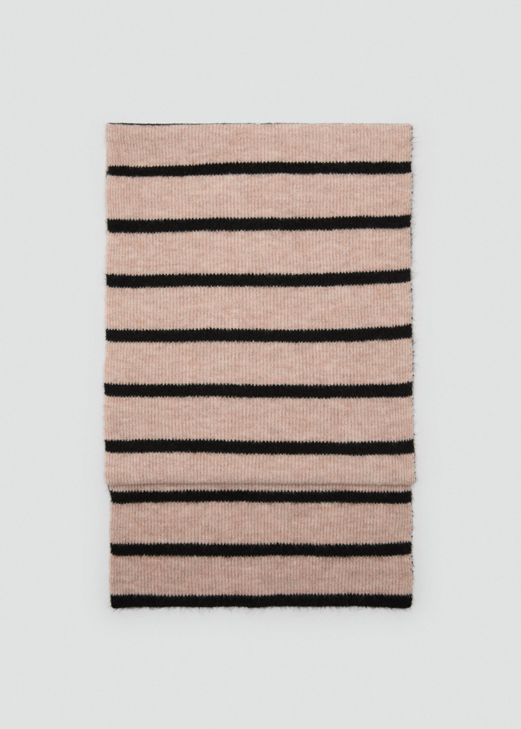 Striped knit scarf - Article without model