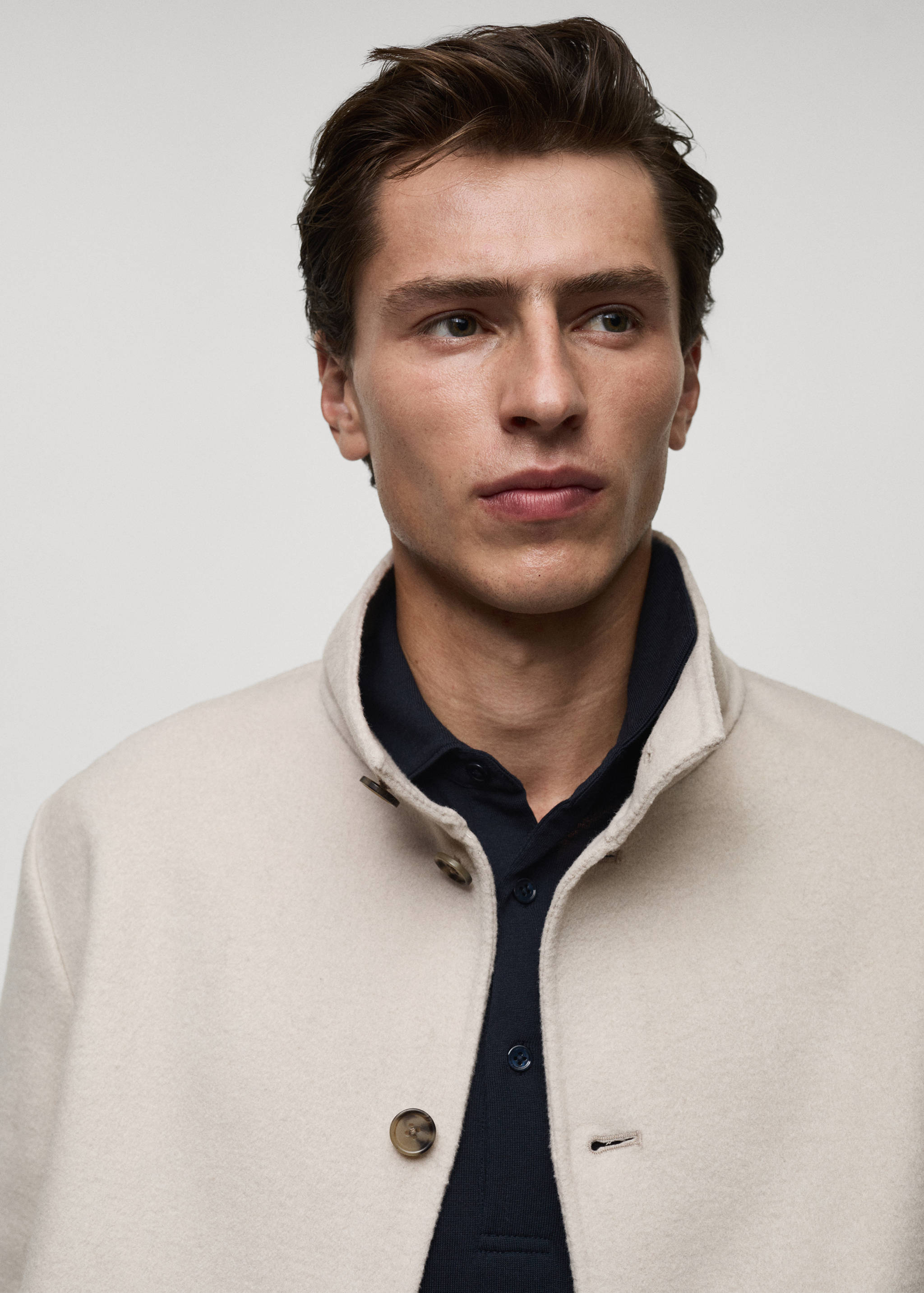 Jaqueta llana handmade coll xemeneia - Detall de l'article 1