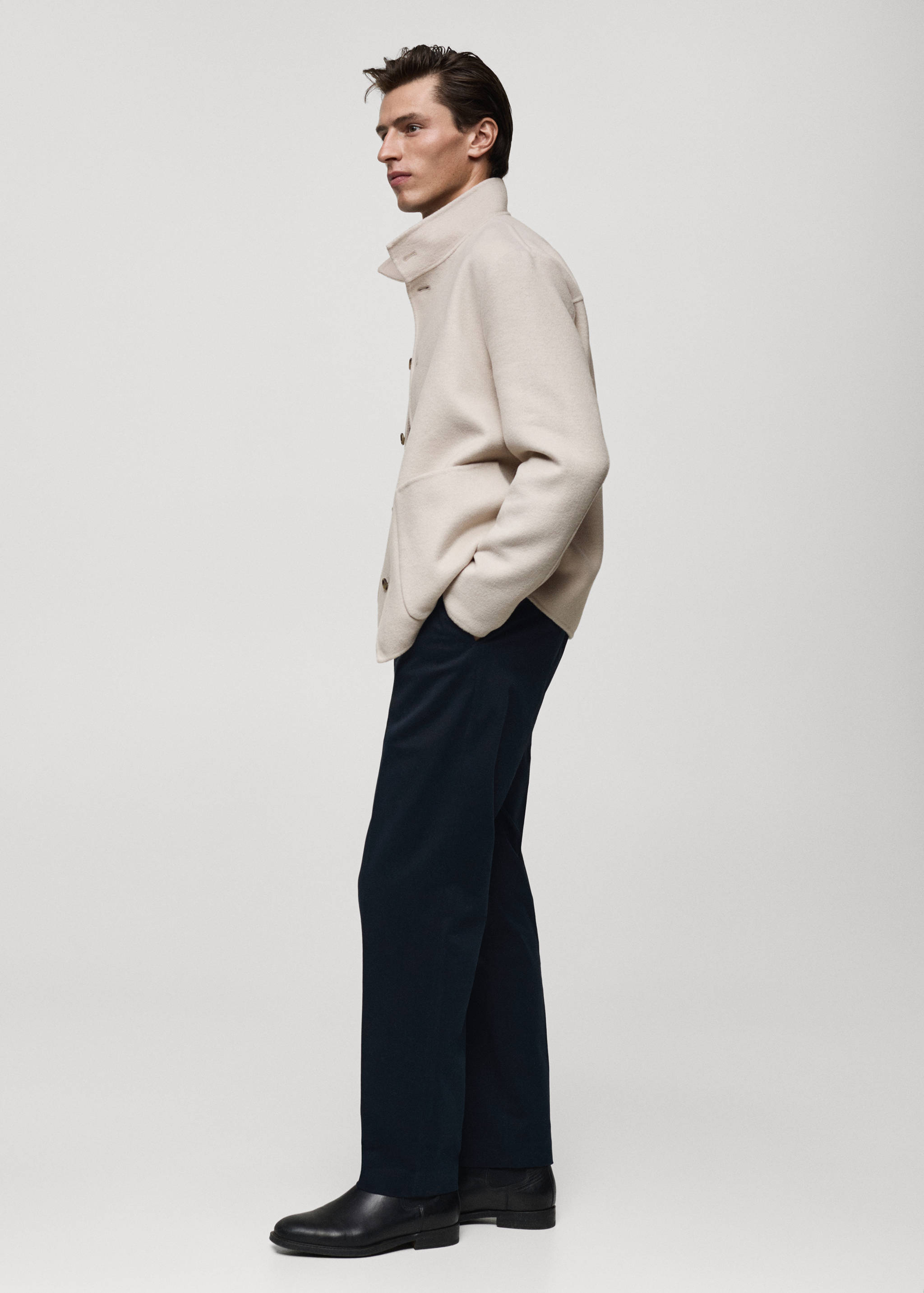 Jaqueta llana handmade coll xemeneia - Detall de l'article 2