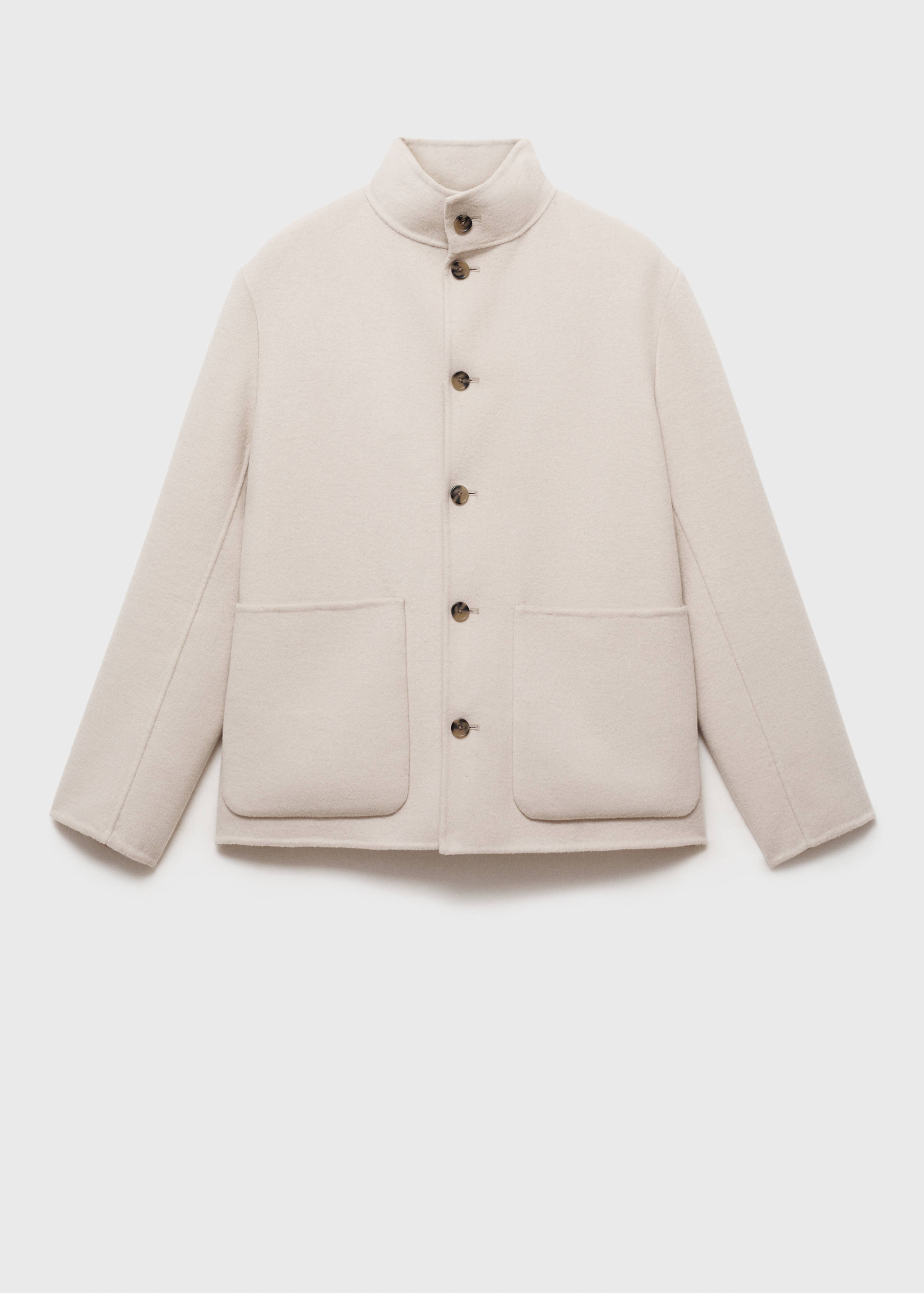 Jaqueta llana handmade coll xemeneia - Article sense model