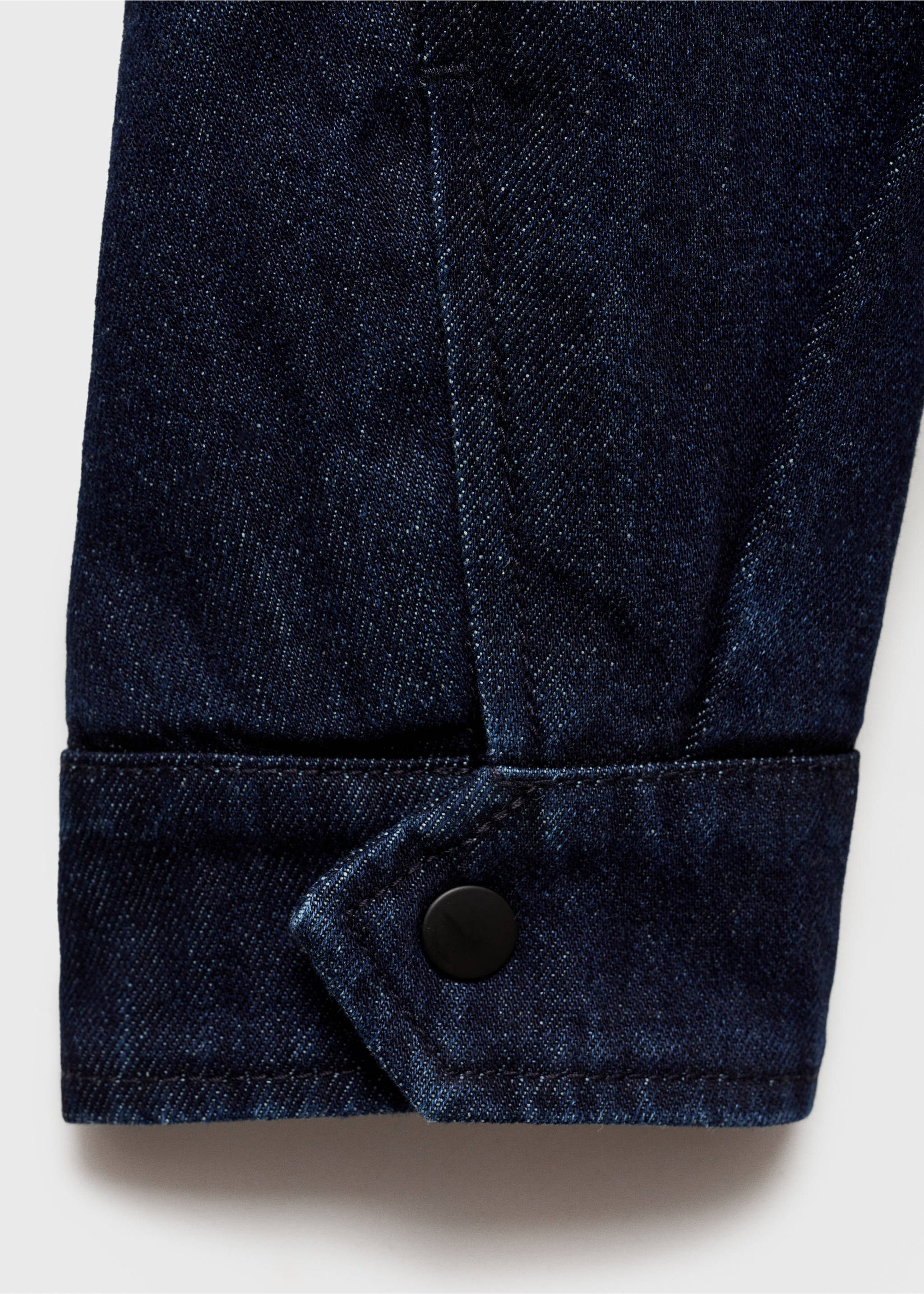Jeansjacke mit Cordkragen - Detail des Artikels 0, Blau. Ref: 77097912-00.