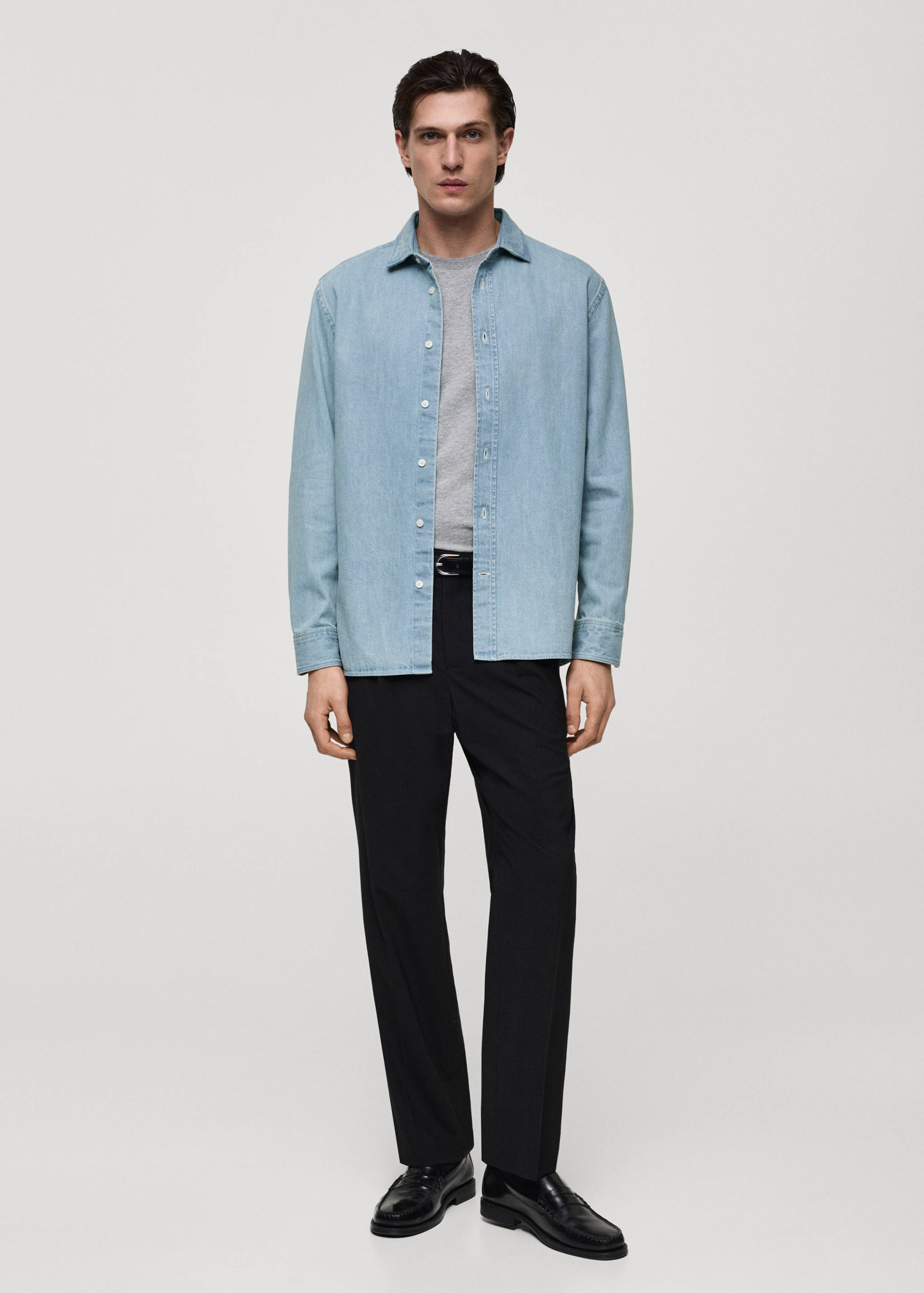 Regular fit denim shirt - General plane