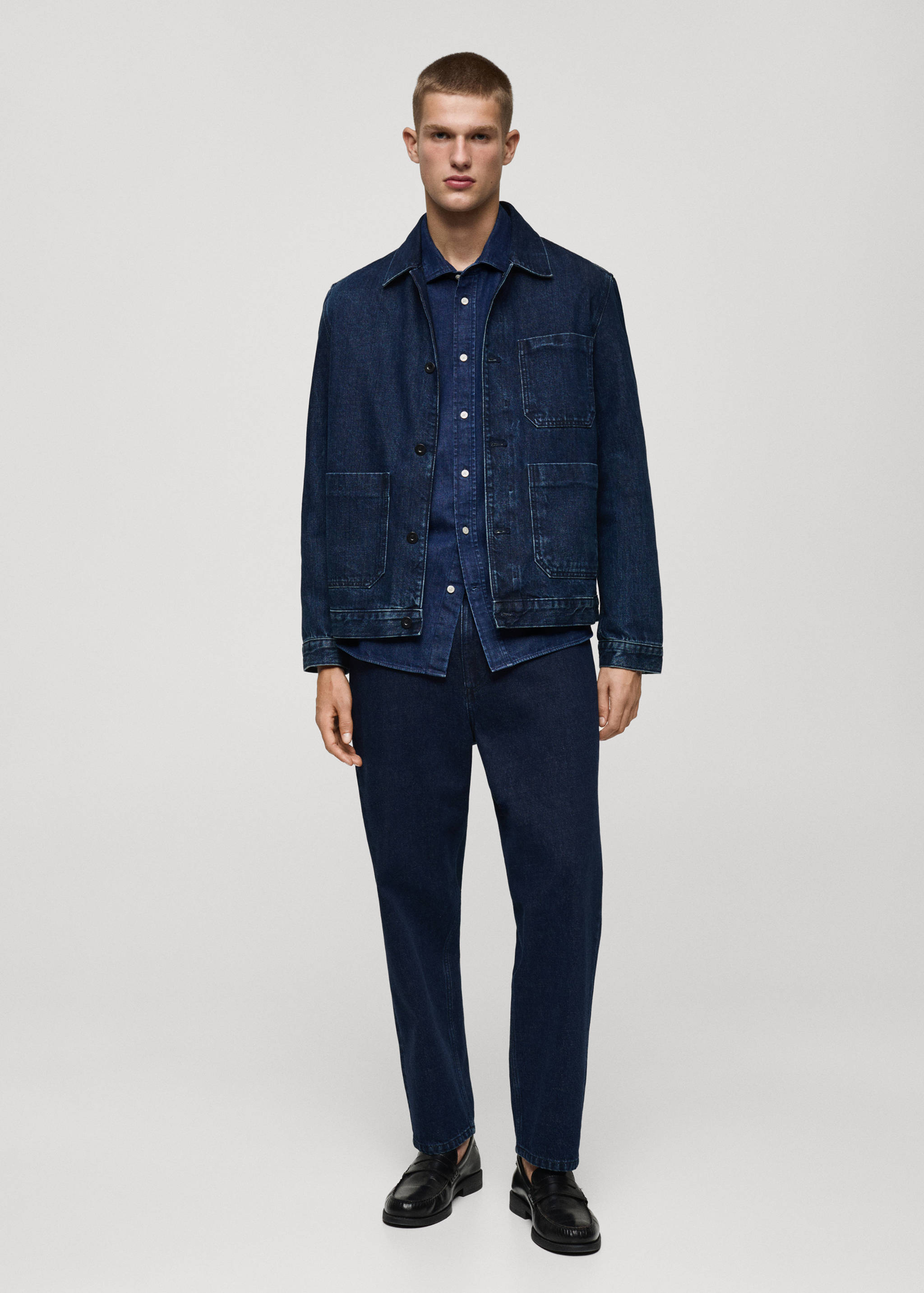 Regular fit denim shirt - General plane