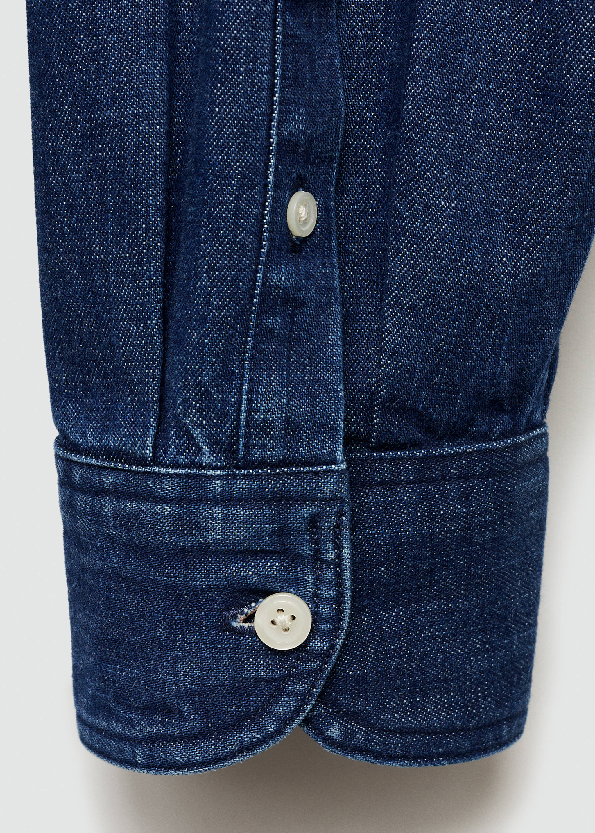 Regular fit denim shirt - Details of the article 0