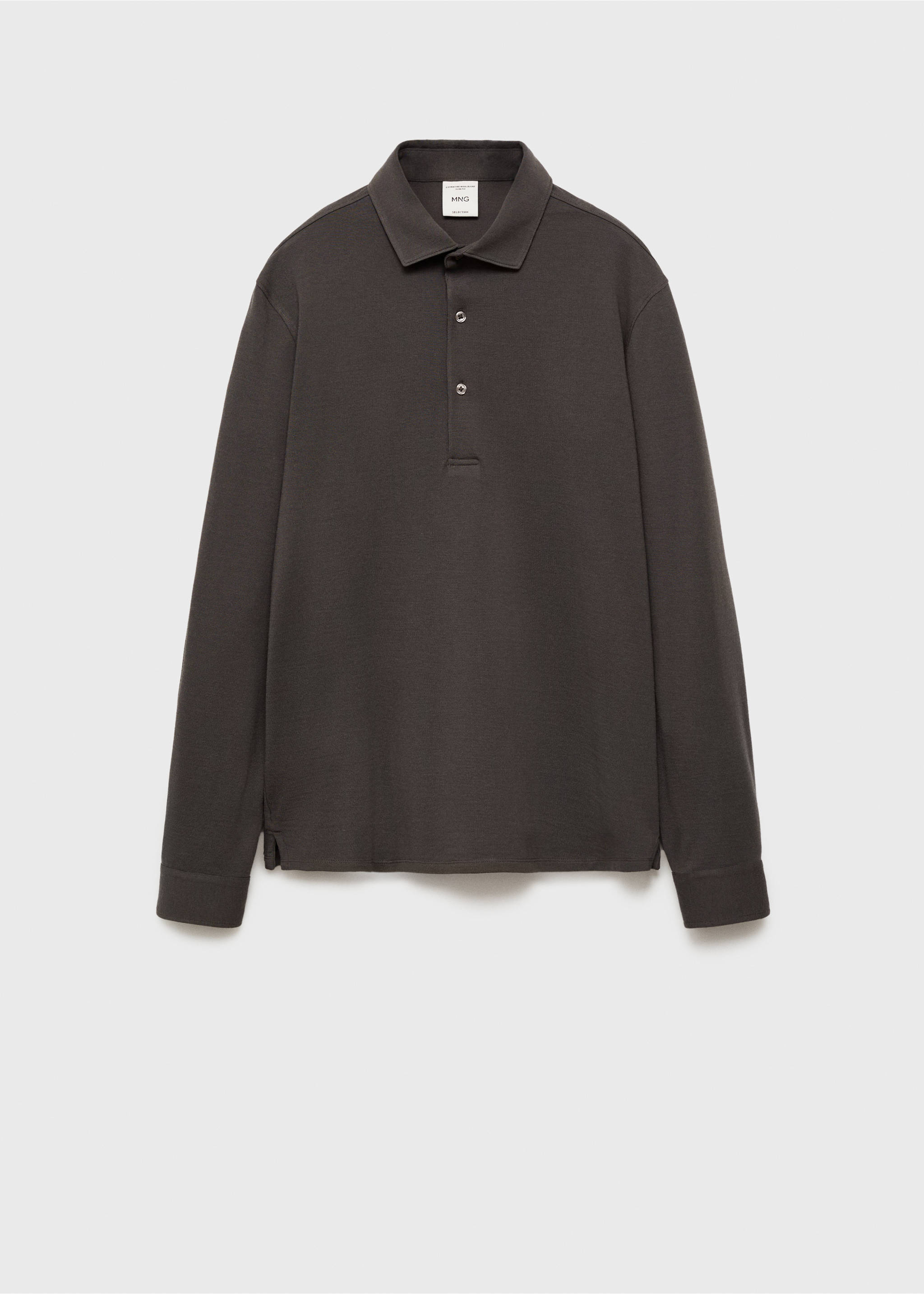 Vlněná polokošile regular fit - Zboží bez modelu, Hnědá. Ref: 77097920-00.