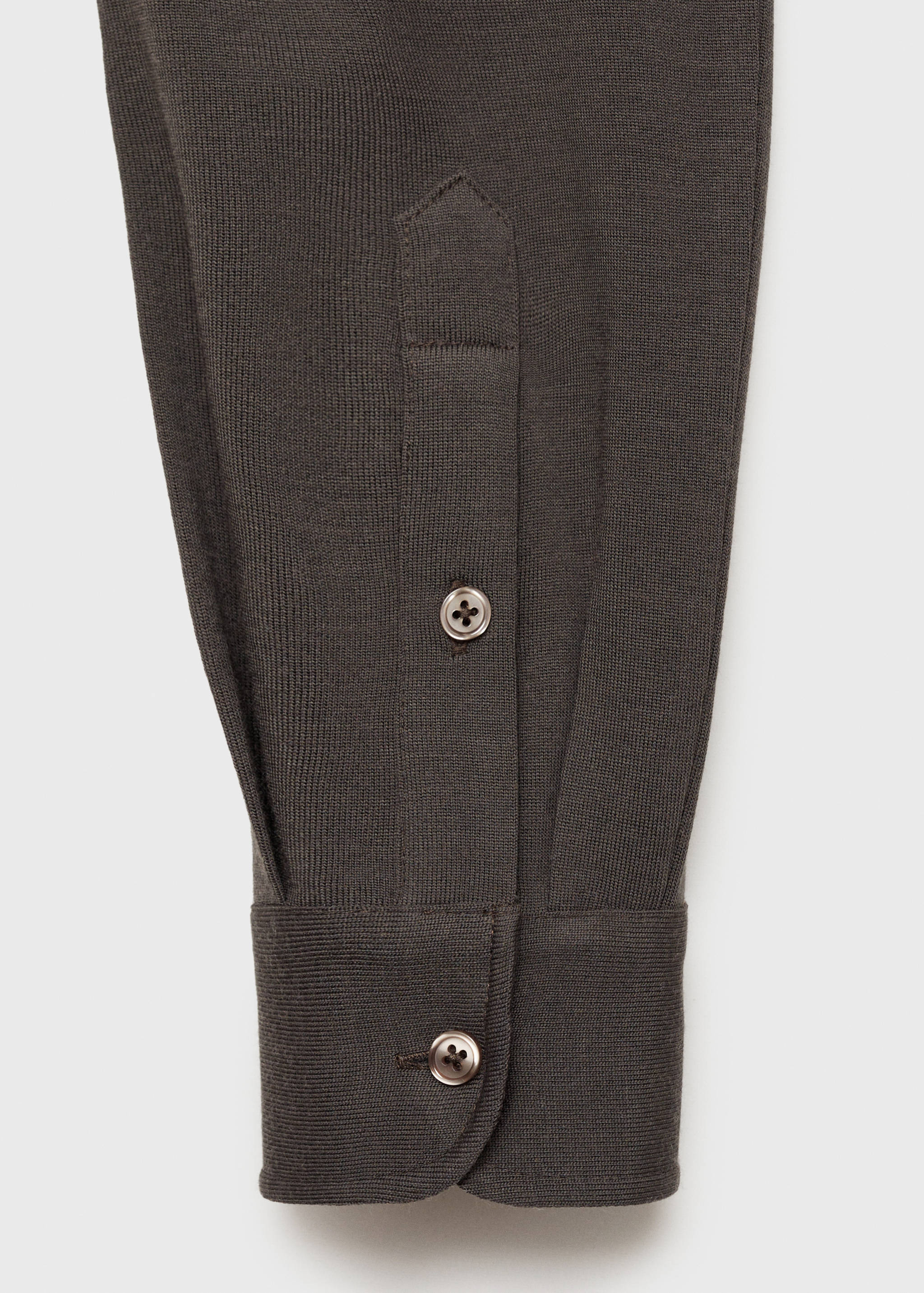 Vlněná polokošile regular fit - Detail zboží 0