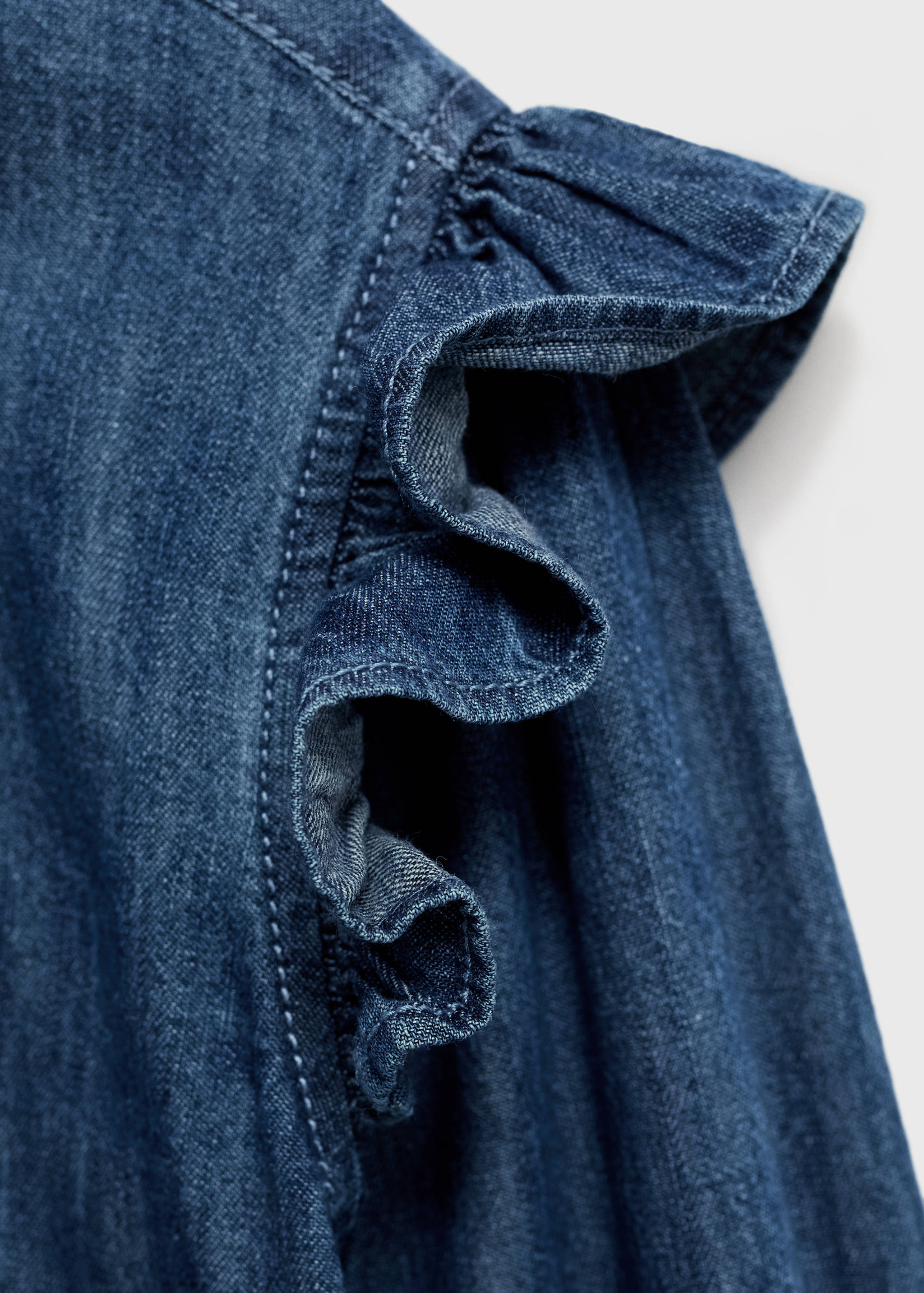 Ruffled denim shirt - Details of the article 8