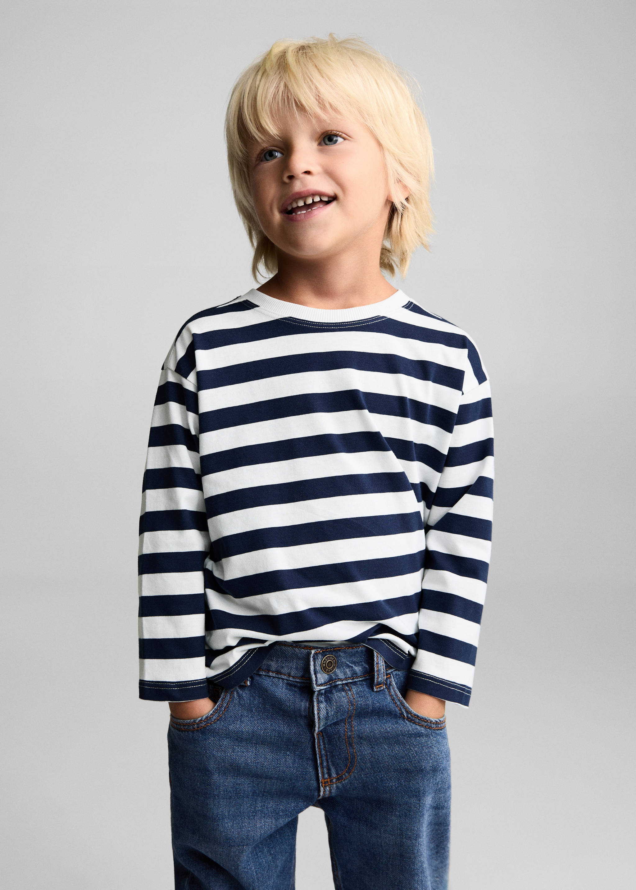 Drawstring waist jeans - Medium plane