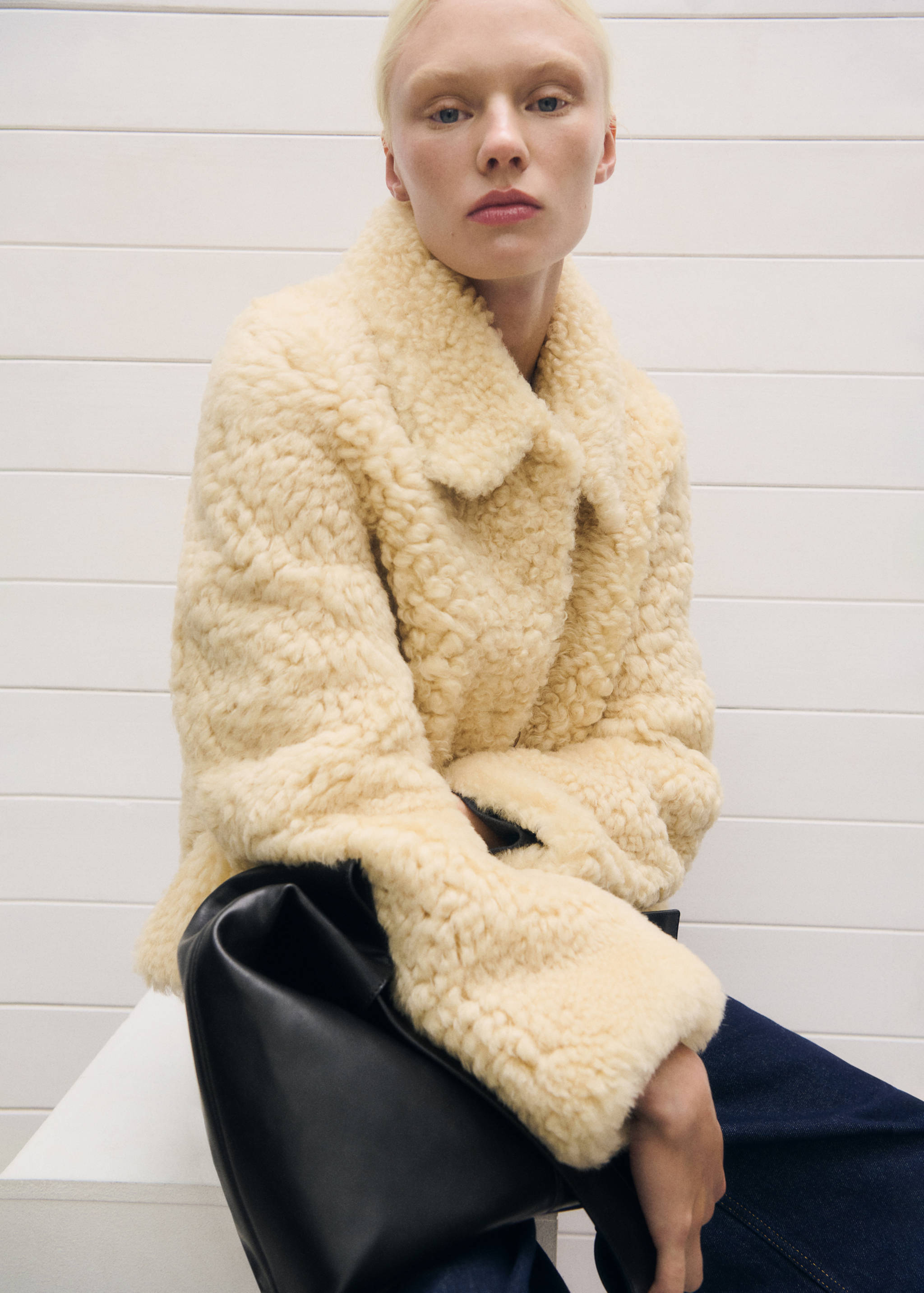 Shearling leather coat - Details of the article 6