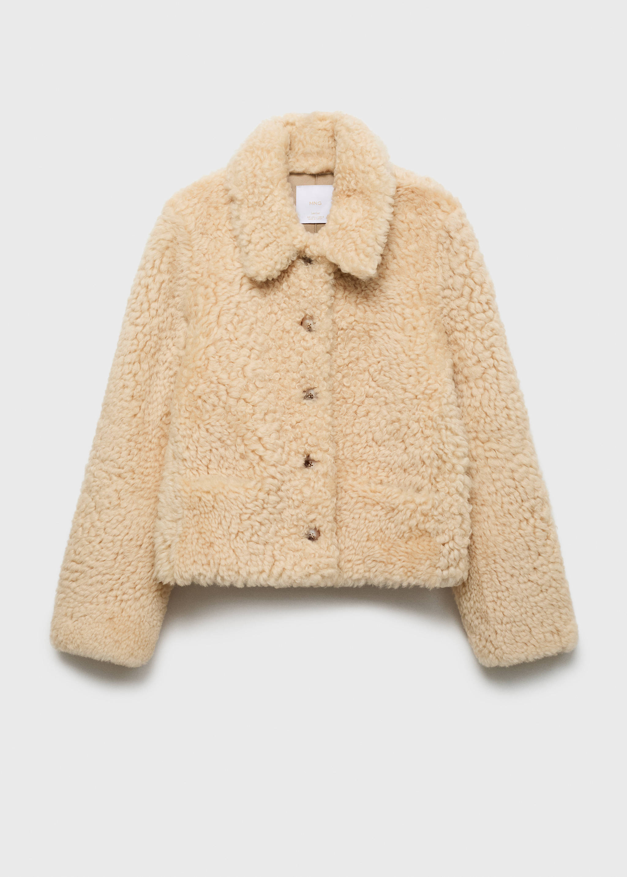 Shearling leather coat - Article without model