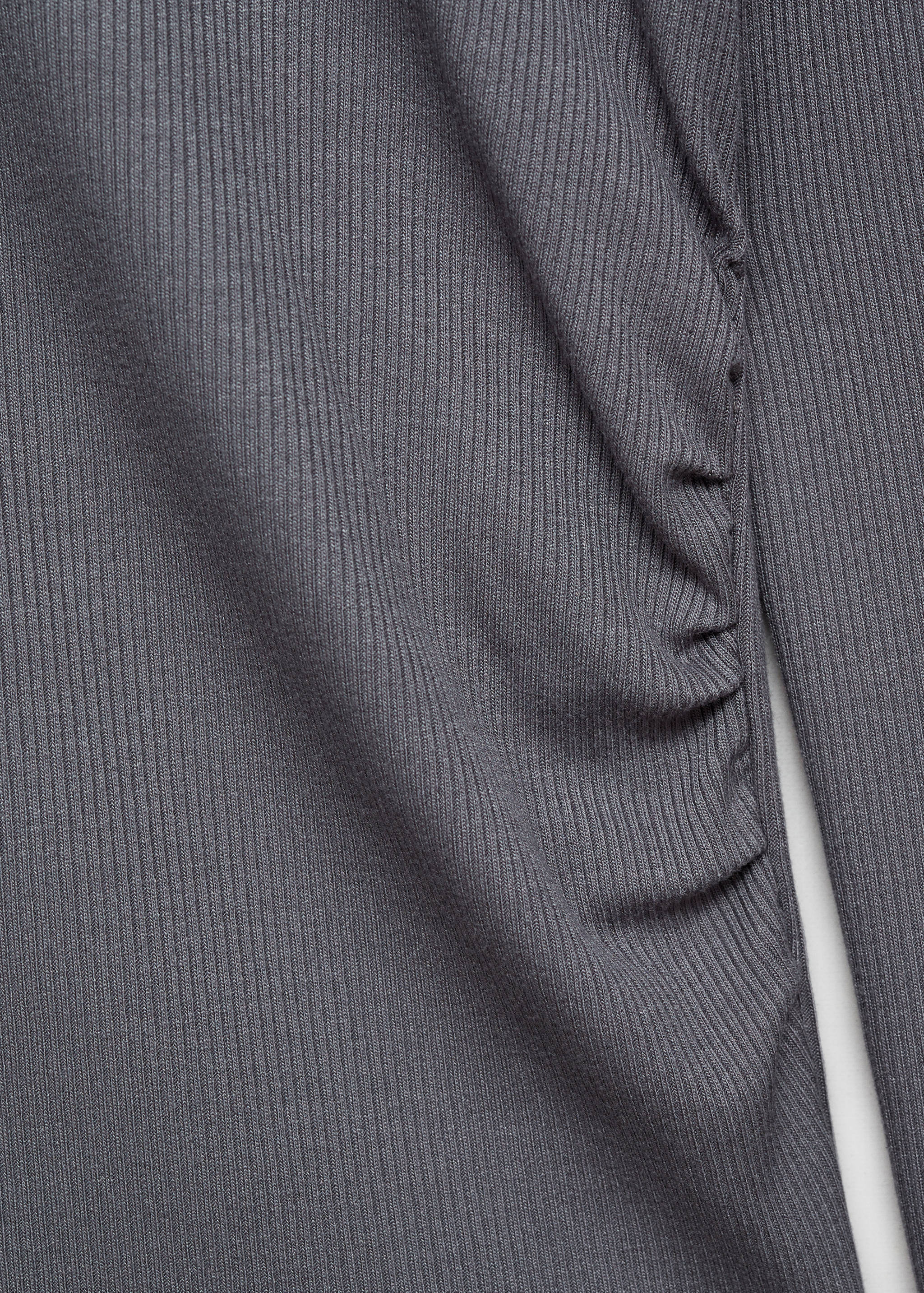 Sweat-shirt à capuche côtelé - Détail de l'article 0