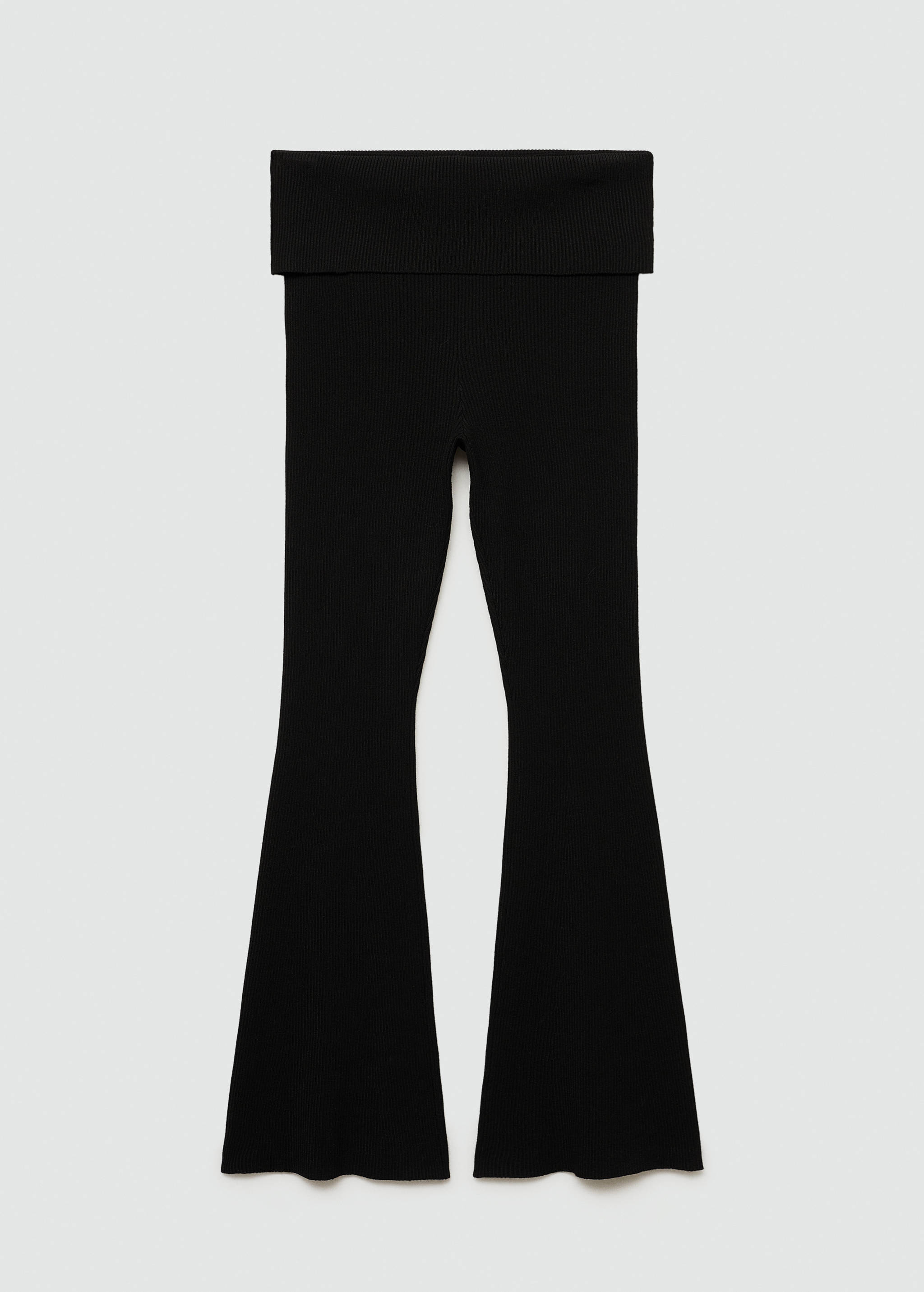 Ribbed flared leggings - Article without model