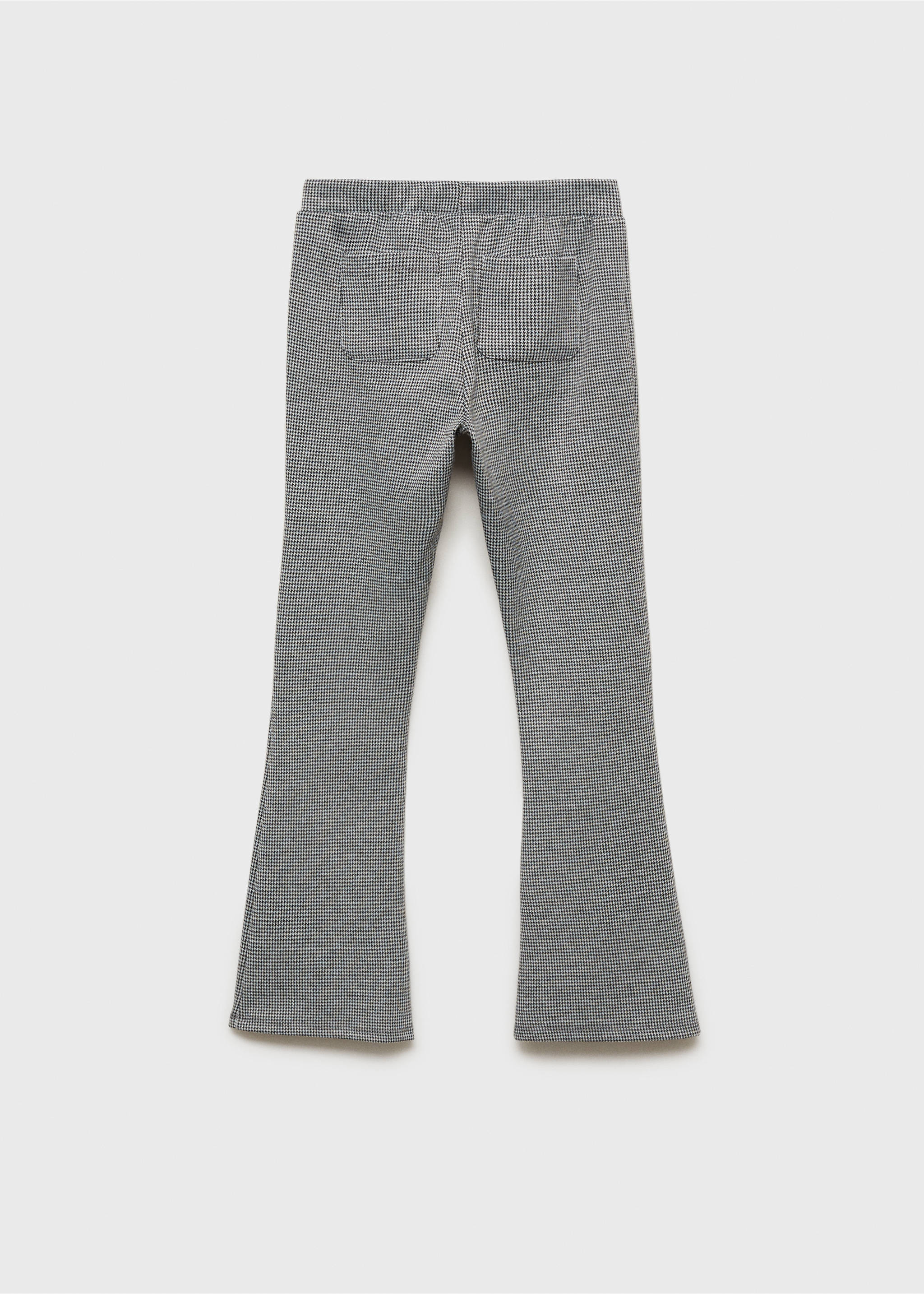 Flare Houndstooth Leggings - Reverse of the article, Black. Ref: 77098274-00.