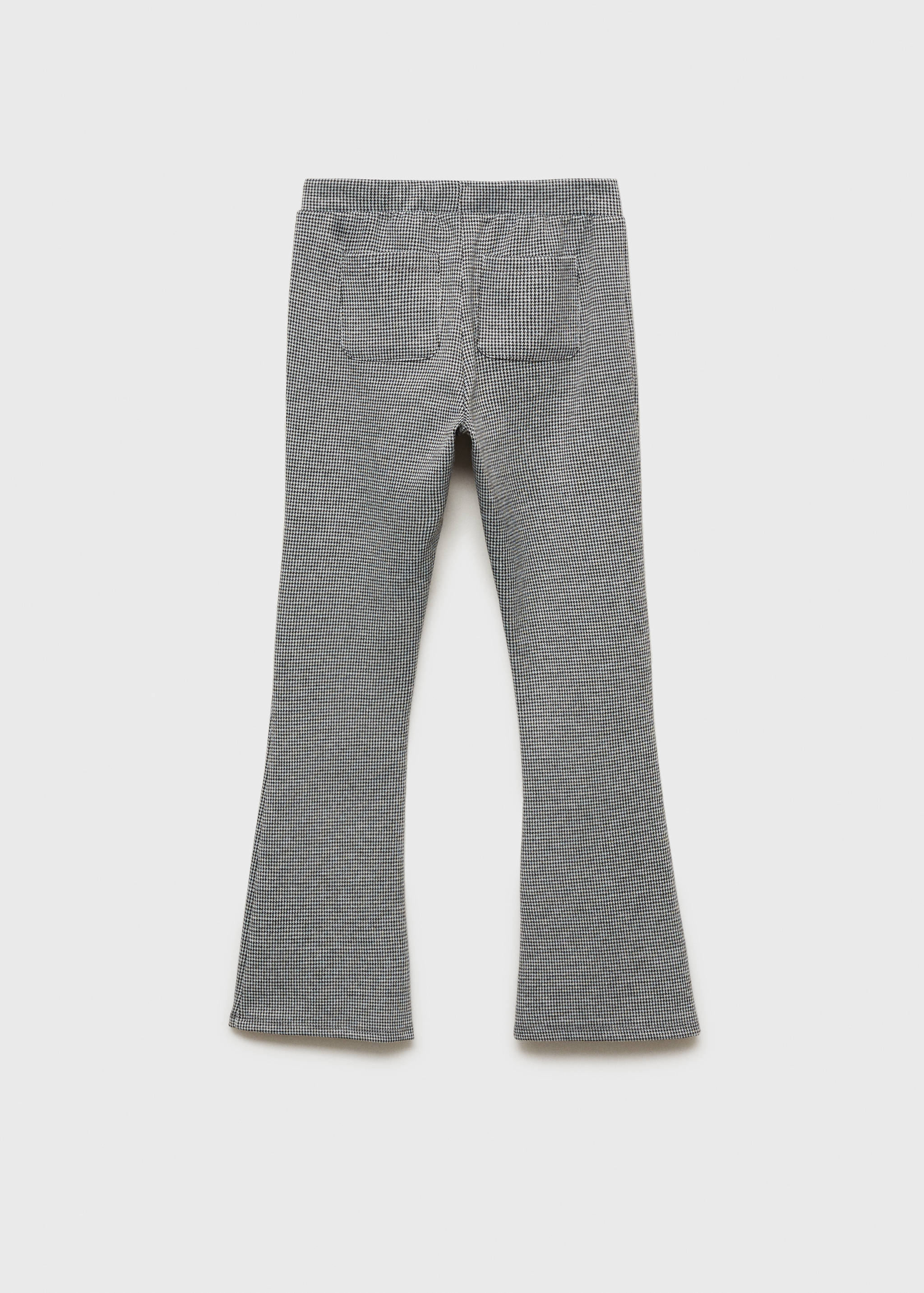 Legginsy flare w pepitkę - Tylna strona artykułu
