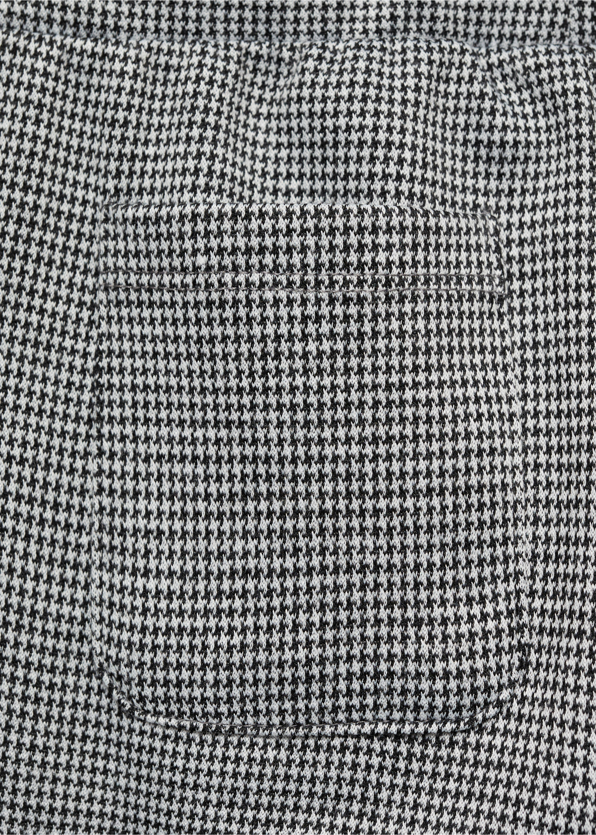 Flare Houndstooth Leggings - Details of the article 0, Black. Ref: 77098274-00.