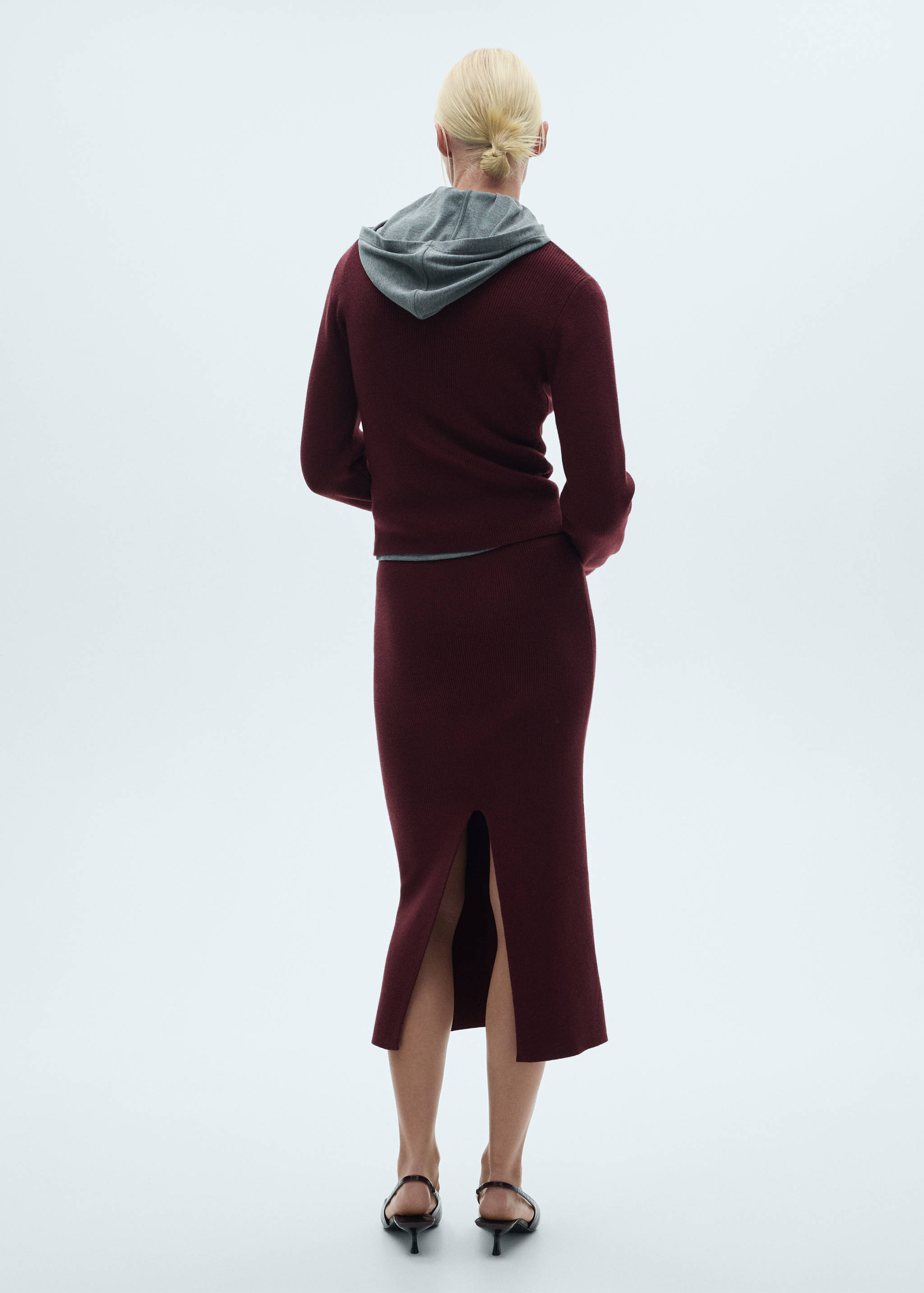 Midi-Strickrock - Rückseite des Artikels