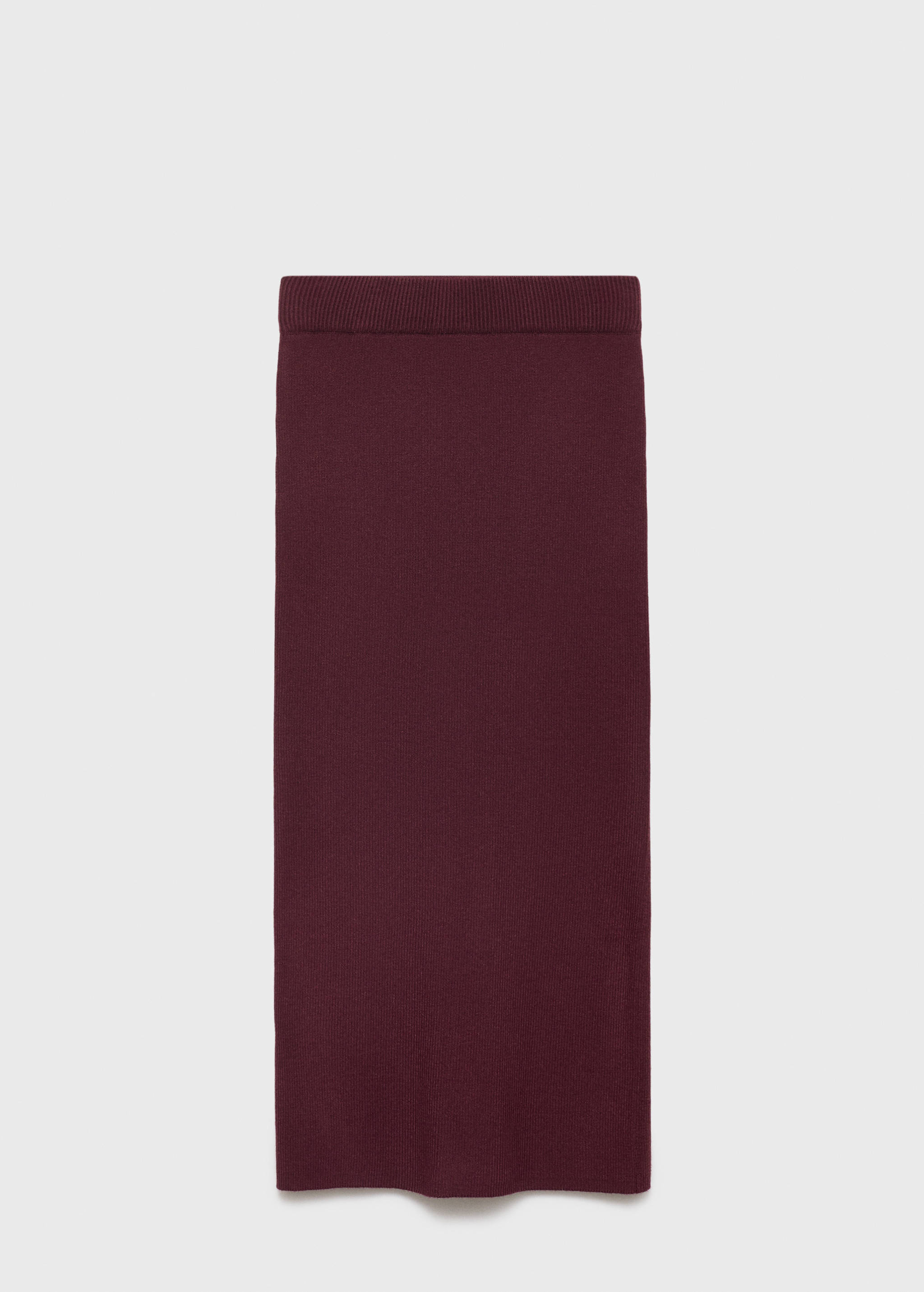 Ribbed midi skirt - Article without model