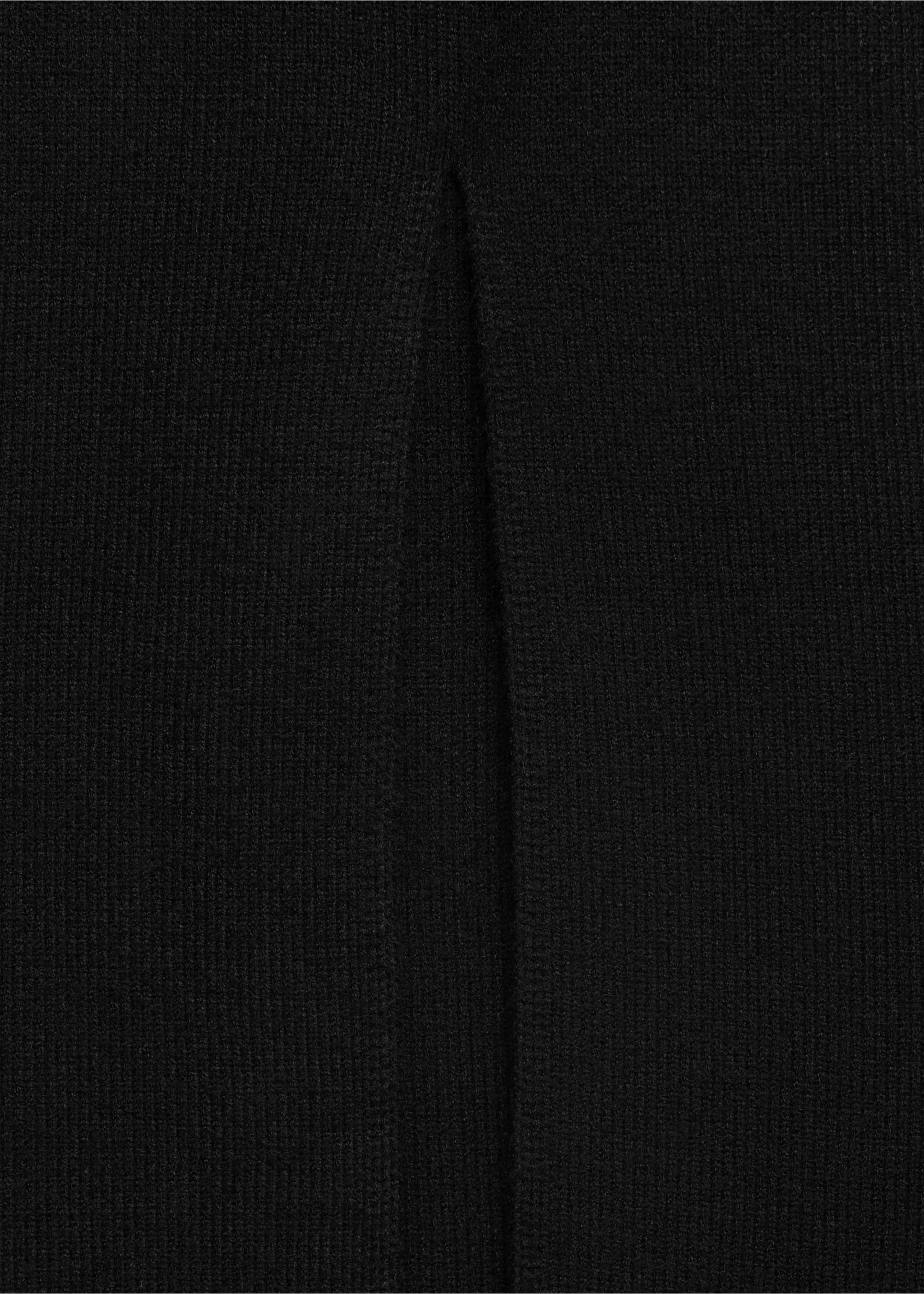 Ribbed midi skirt - Details of the article 0, Black. Ref: 77098275-00.