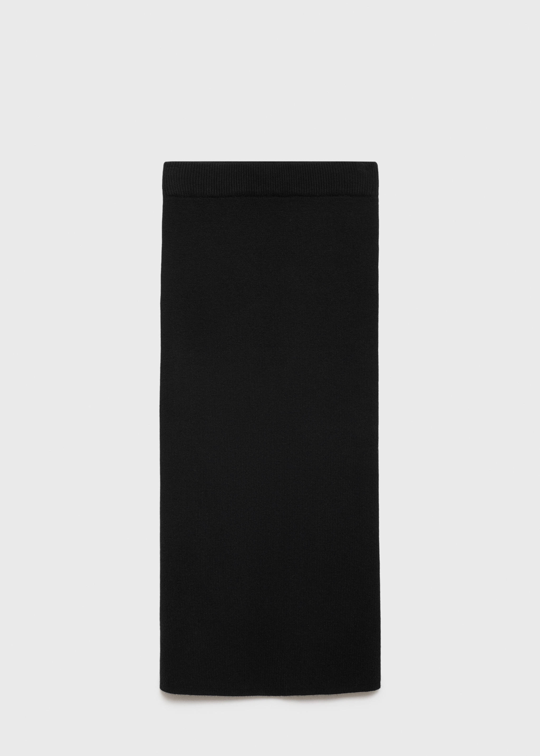 Ribbed midi skirt - Article without model