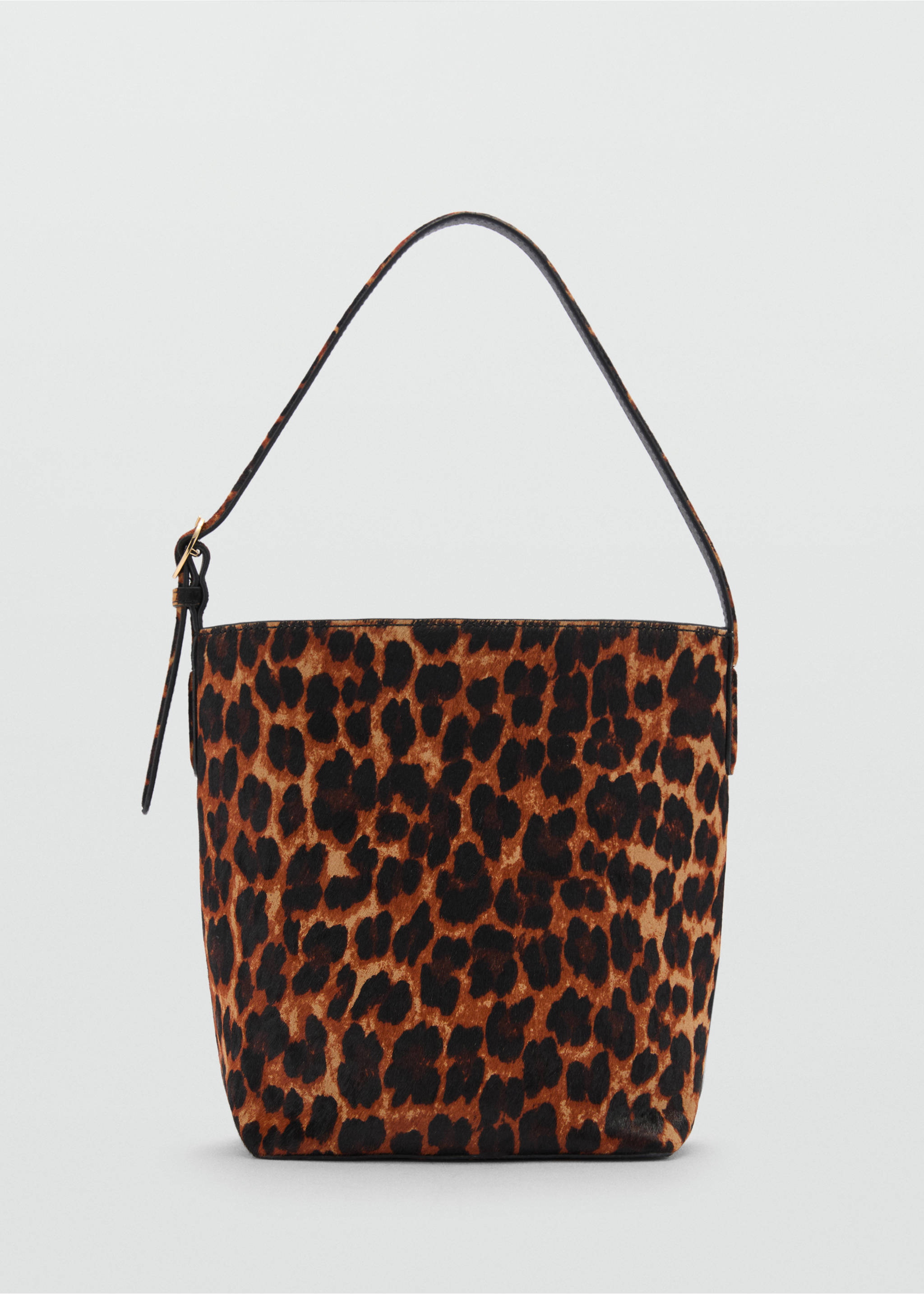Bossa pell estampat lleopard - Article sense model, Marró. Ref: 77098279-00.