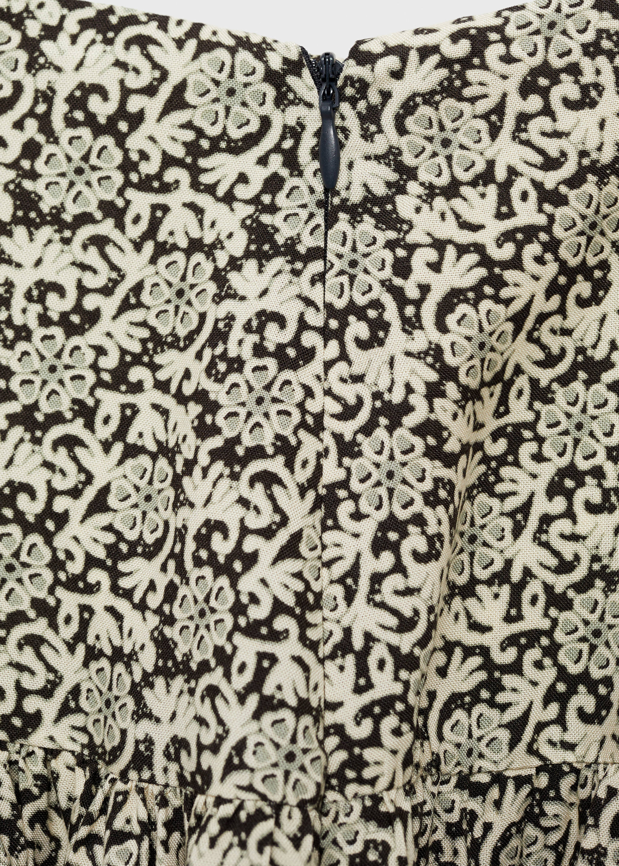 Floral-print balloon skirt - Details of the article 0