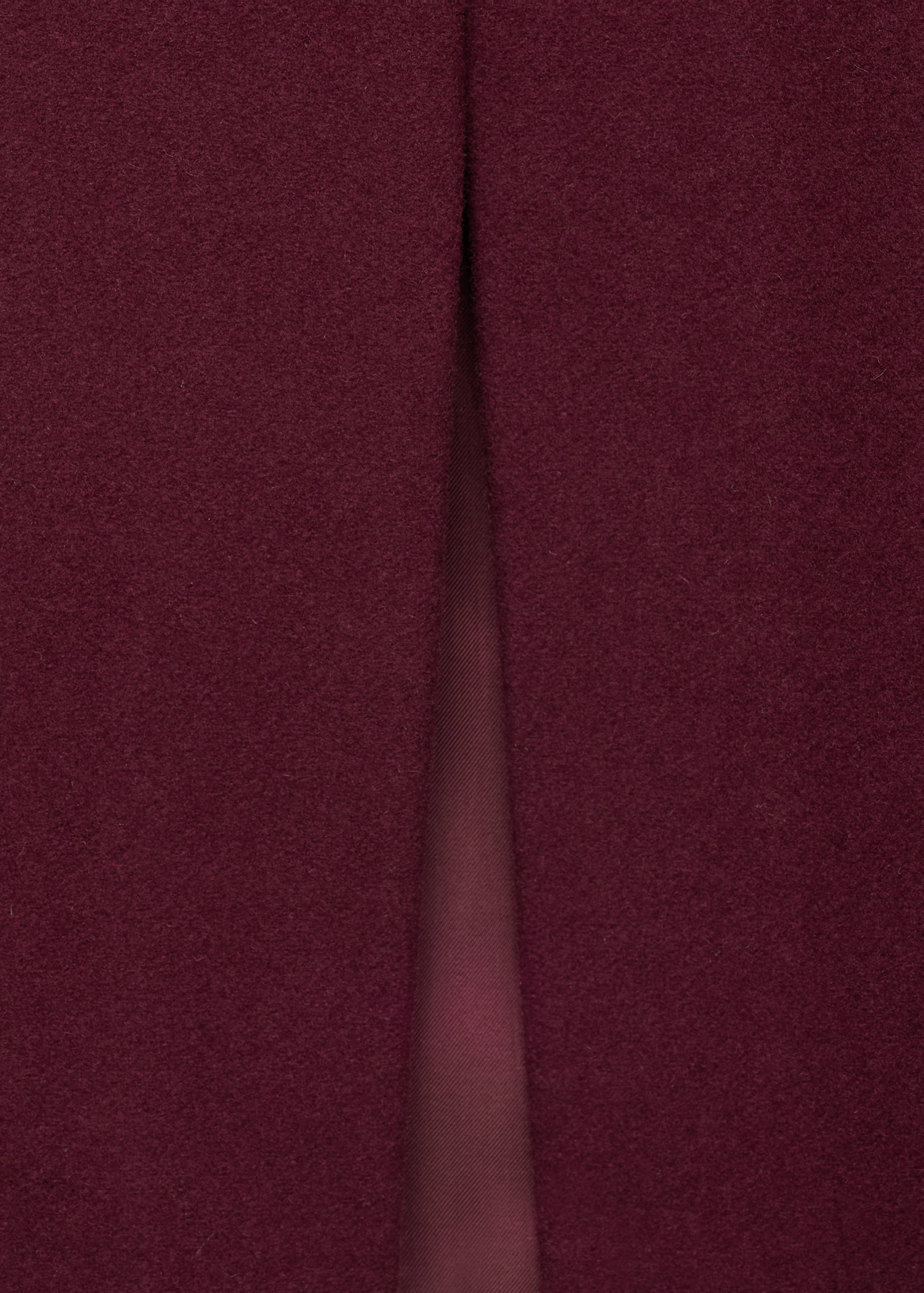 Wool skirt with slit - Details of the article 0